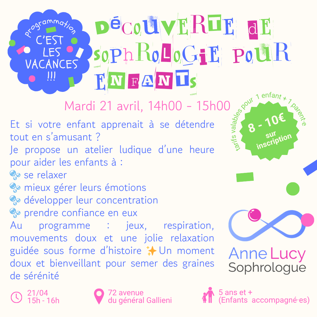 ✨ Atelier découverte de la sophrologie pour enfants ✨