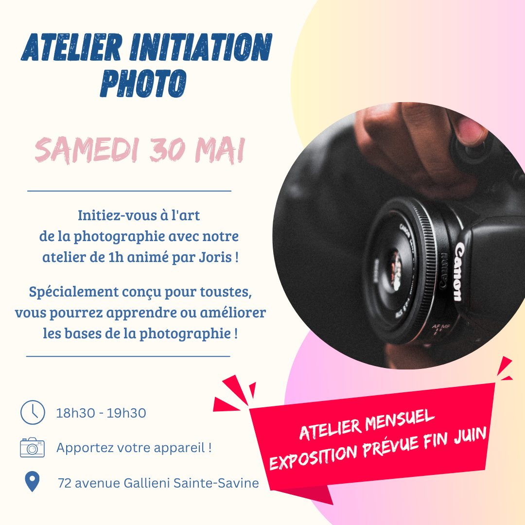 Atelier initiation photographie