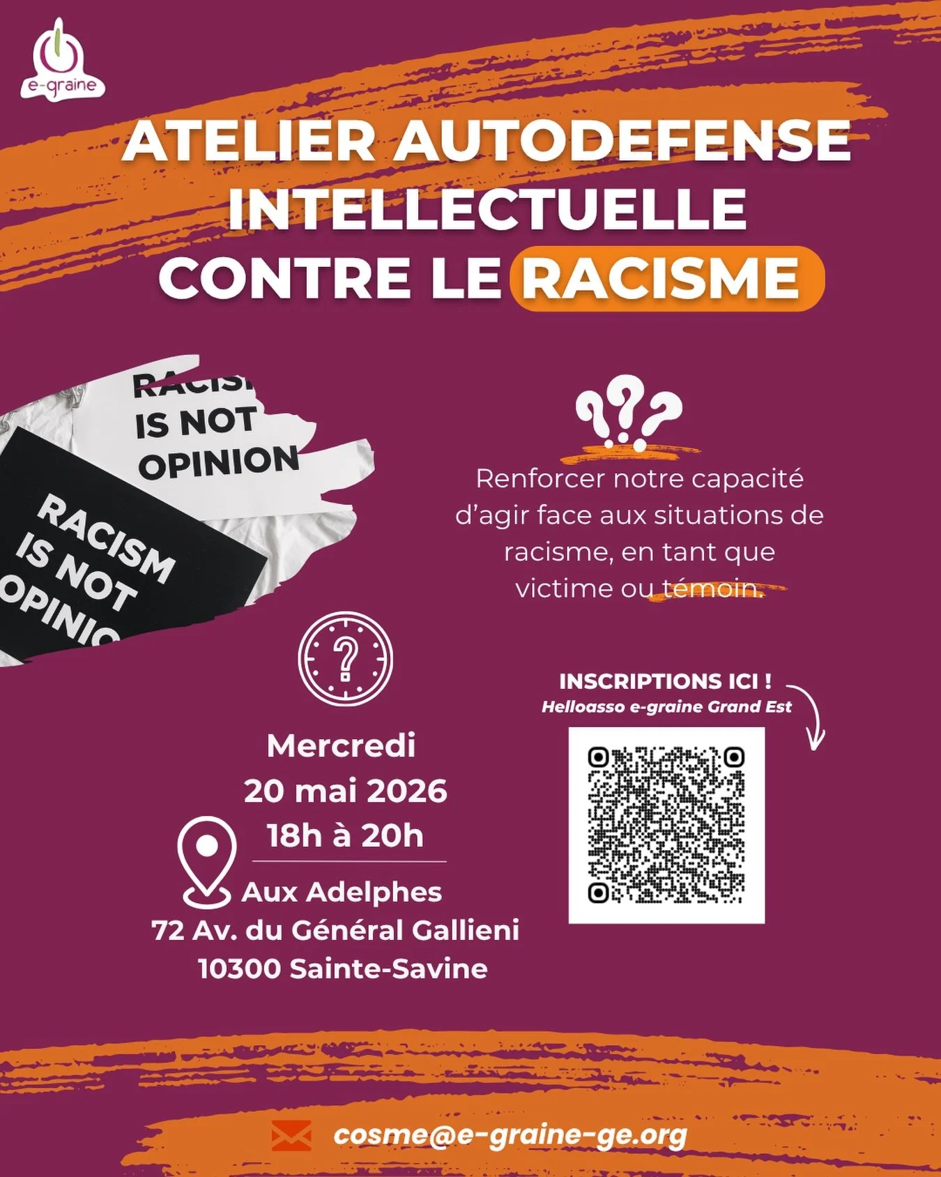 Atelier d'auto-défense intellectuelle contre le racisme