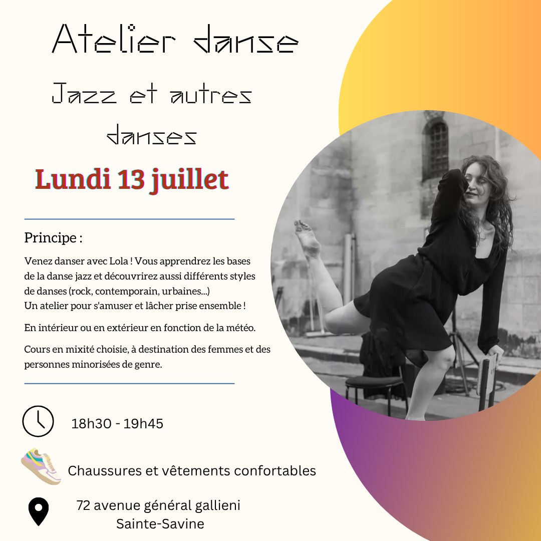 Atelier danse - jazz et autres danses