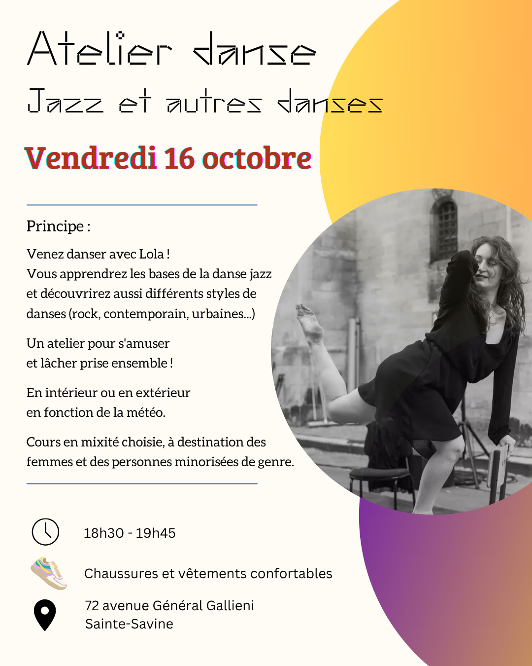 Atelier danse - jazz et autres danses