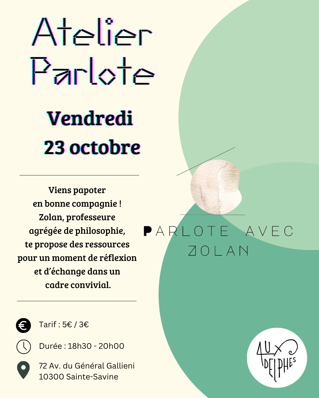 Atelier parlotte avec Zolan