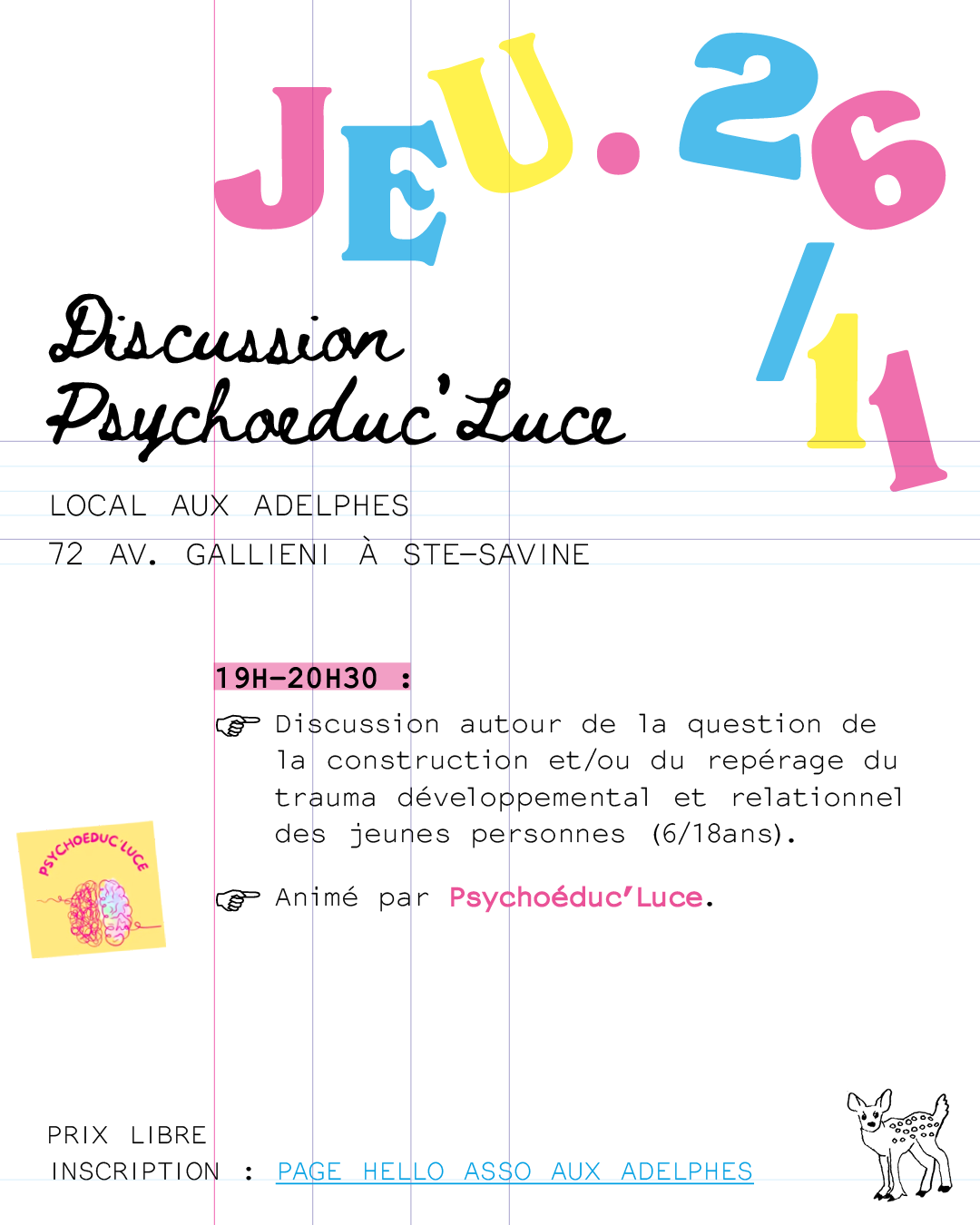 Discussion Psychoéduc’Luce
