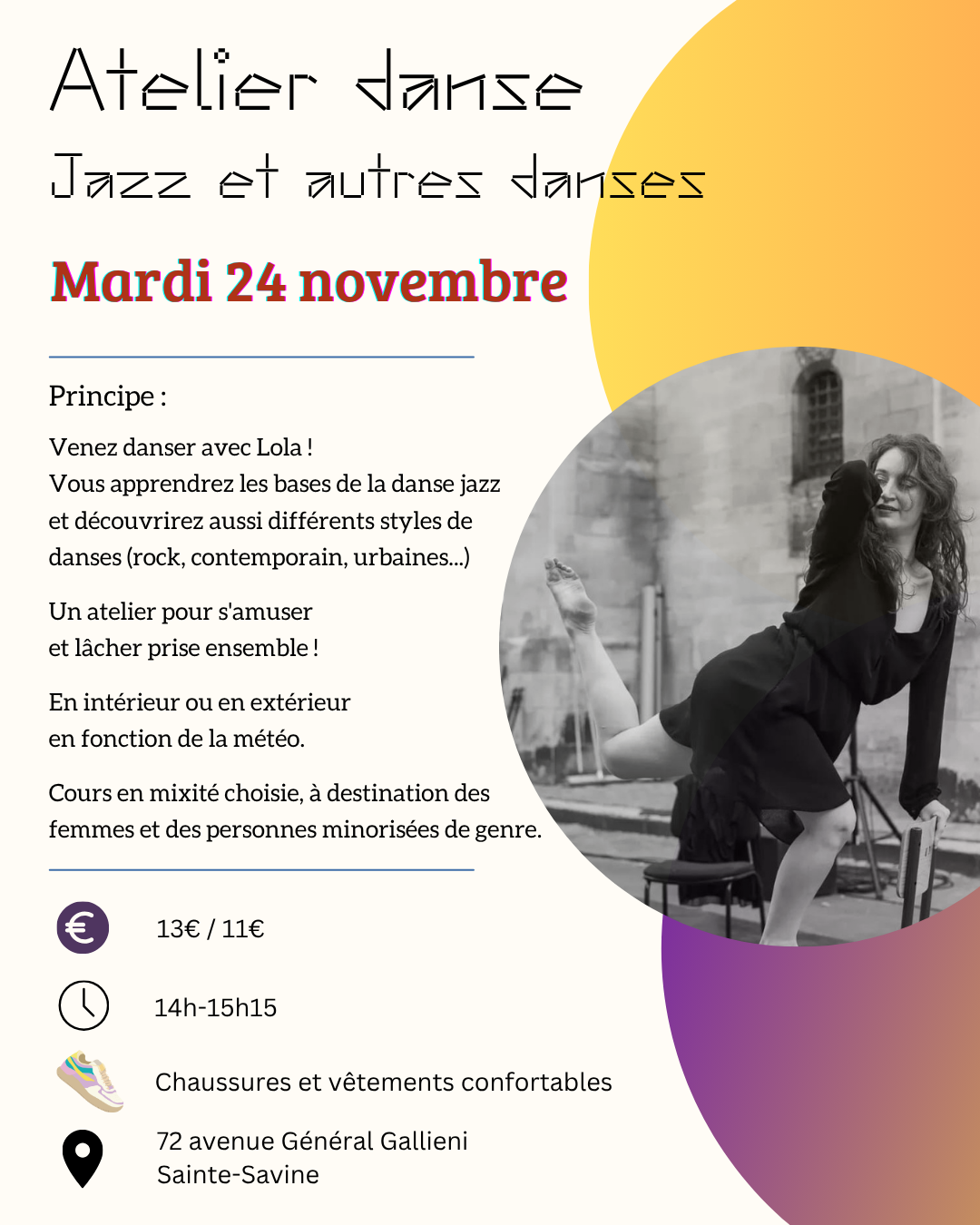 Atelier danse - jazz et autres danses