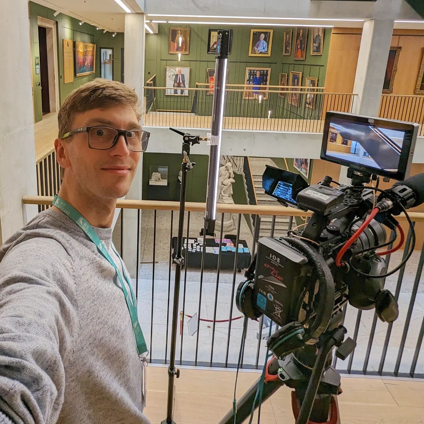 Filming this week in the beautiful Royal College of Surgeons with Pixelwave Creative 📽️