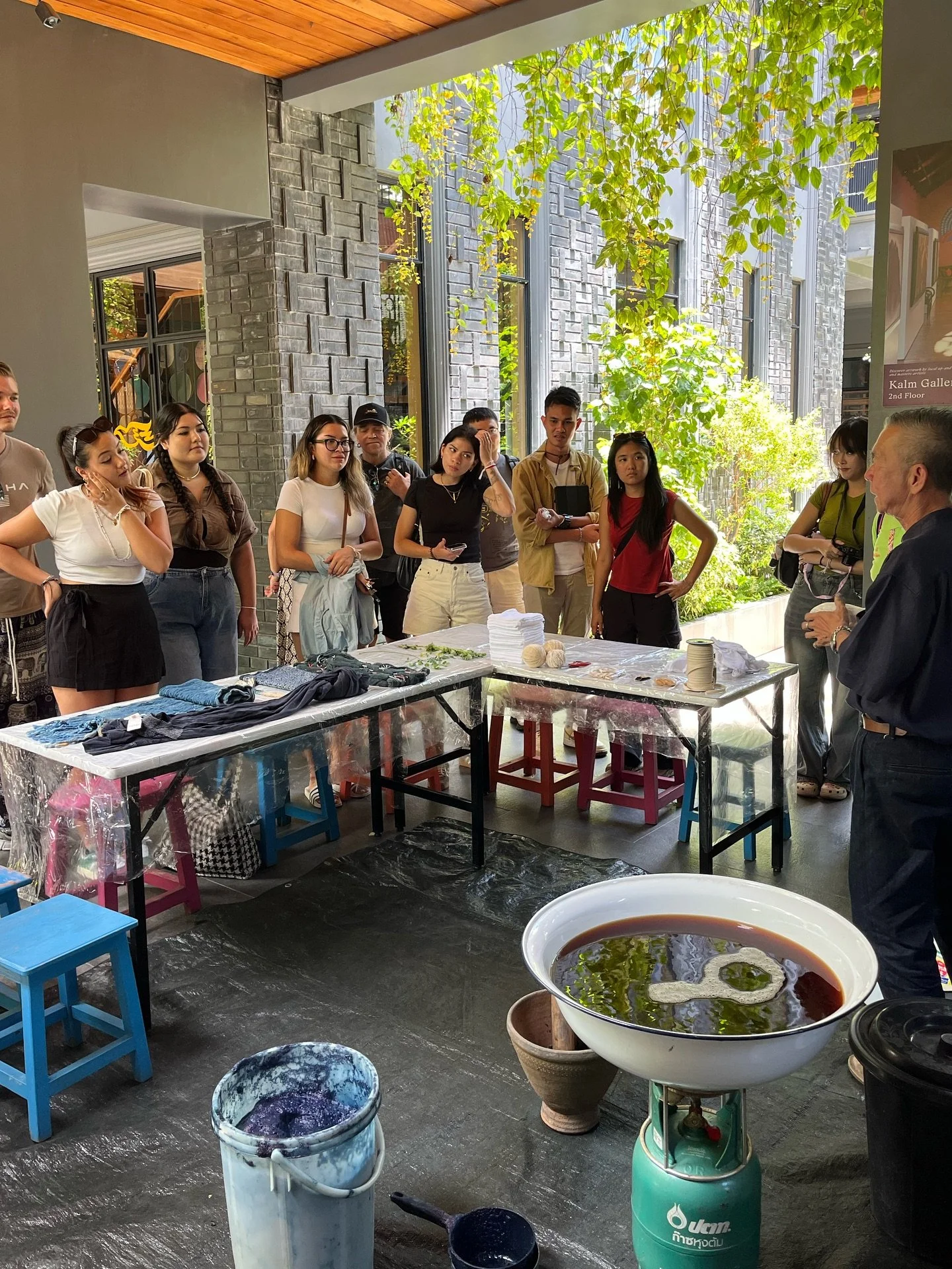 Hosted a super fun natural-dyeing workshop today for a private group with the Master dyer Thitichai today. 

We love everyone&rsquo;s (extra) enthusiasm and creativity today. Thank you for spending time with us today! 🫶🏽❤️

-
For our regular craft 