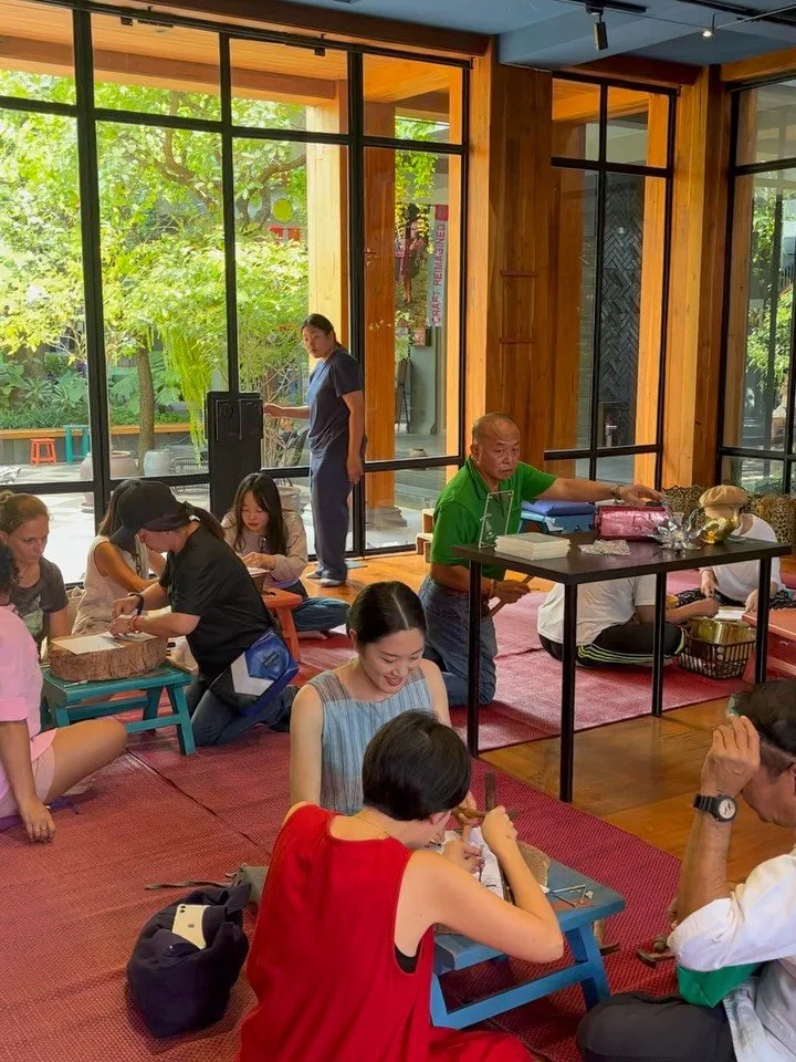 Yesterday was so much fun! We were so excited to host our very first &ldquo;Khuatong&rdquo; (Brass Ornament) workshop with master artisans from our own Puak Taem neighborhood.

Khuatong is a rare and beautiful Lanna tradition, blending brass with int