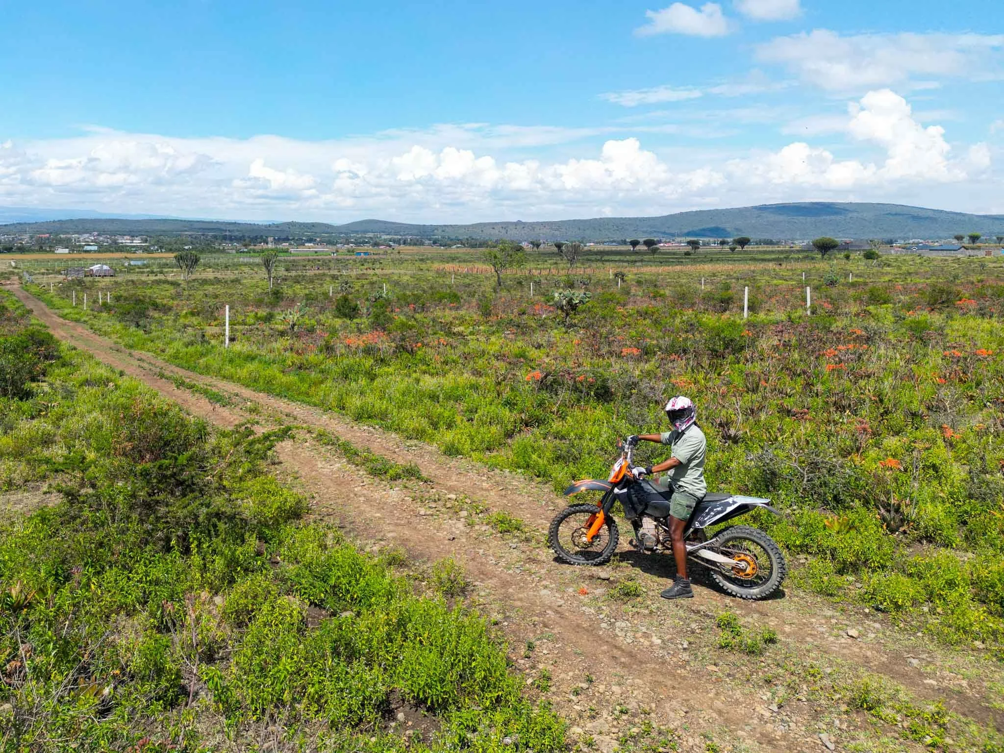 Motorbike ride in the Great Rift Valley