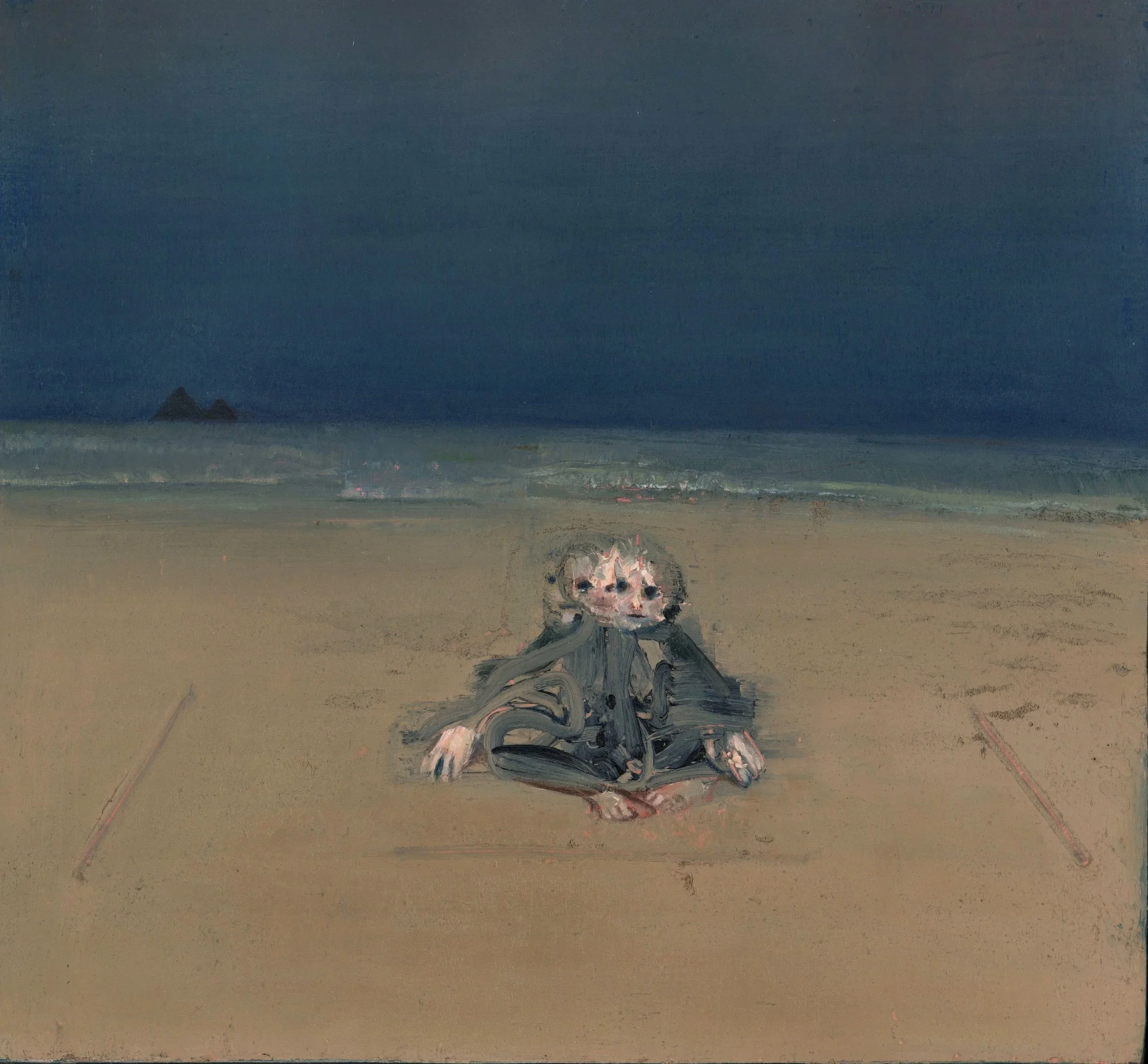 The Start The Finish (40cm x 37cm) - Oil on board. No longer available.