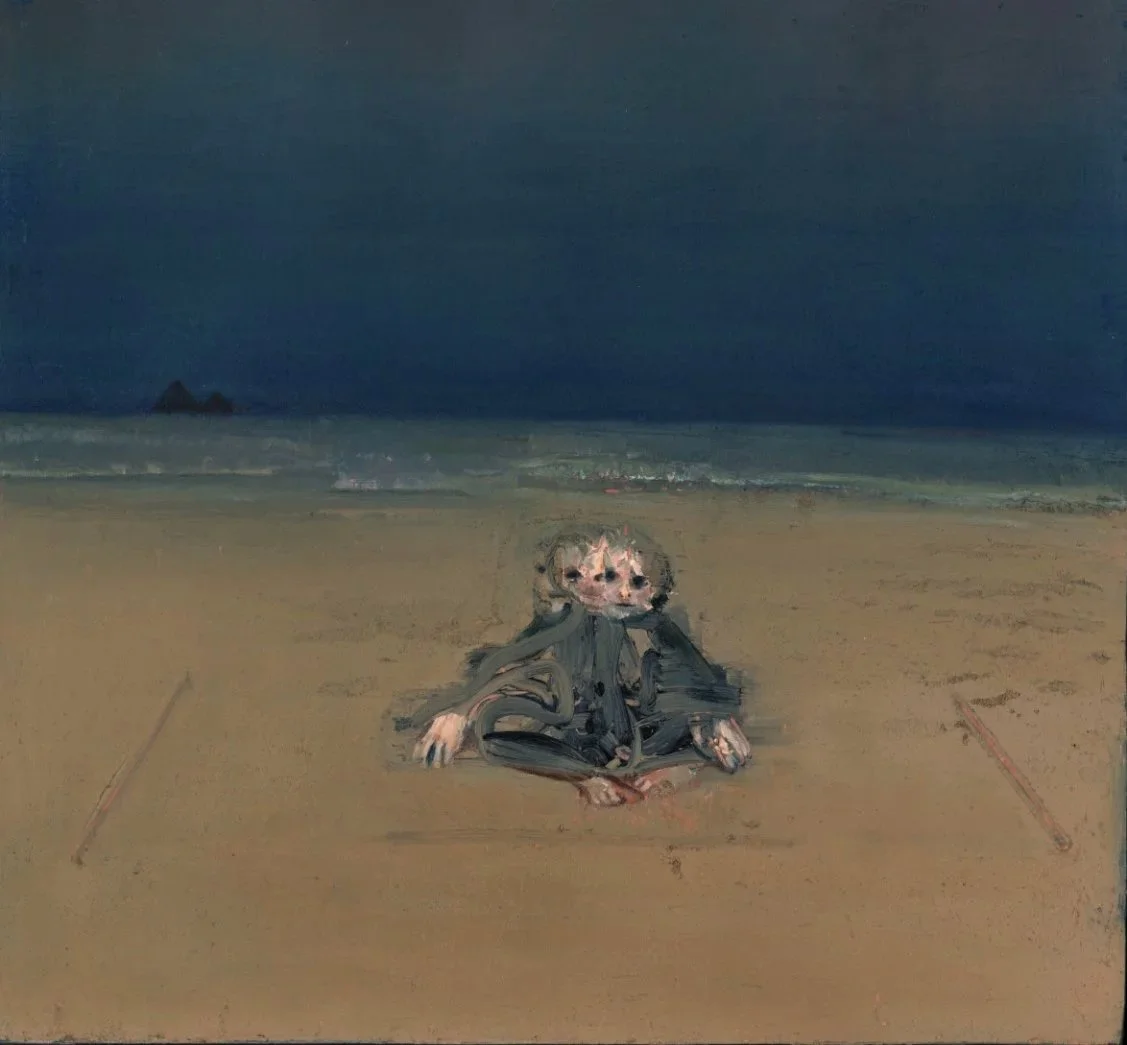 The Start The Finish (40cm x 37cm) Oil on board. No longer available 
 