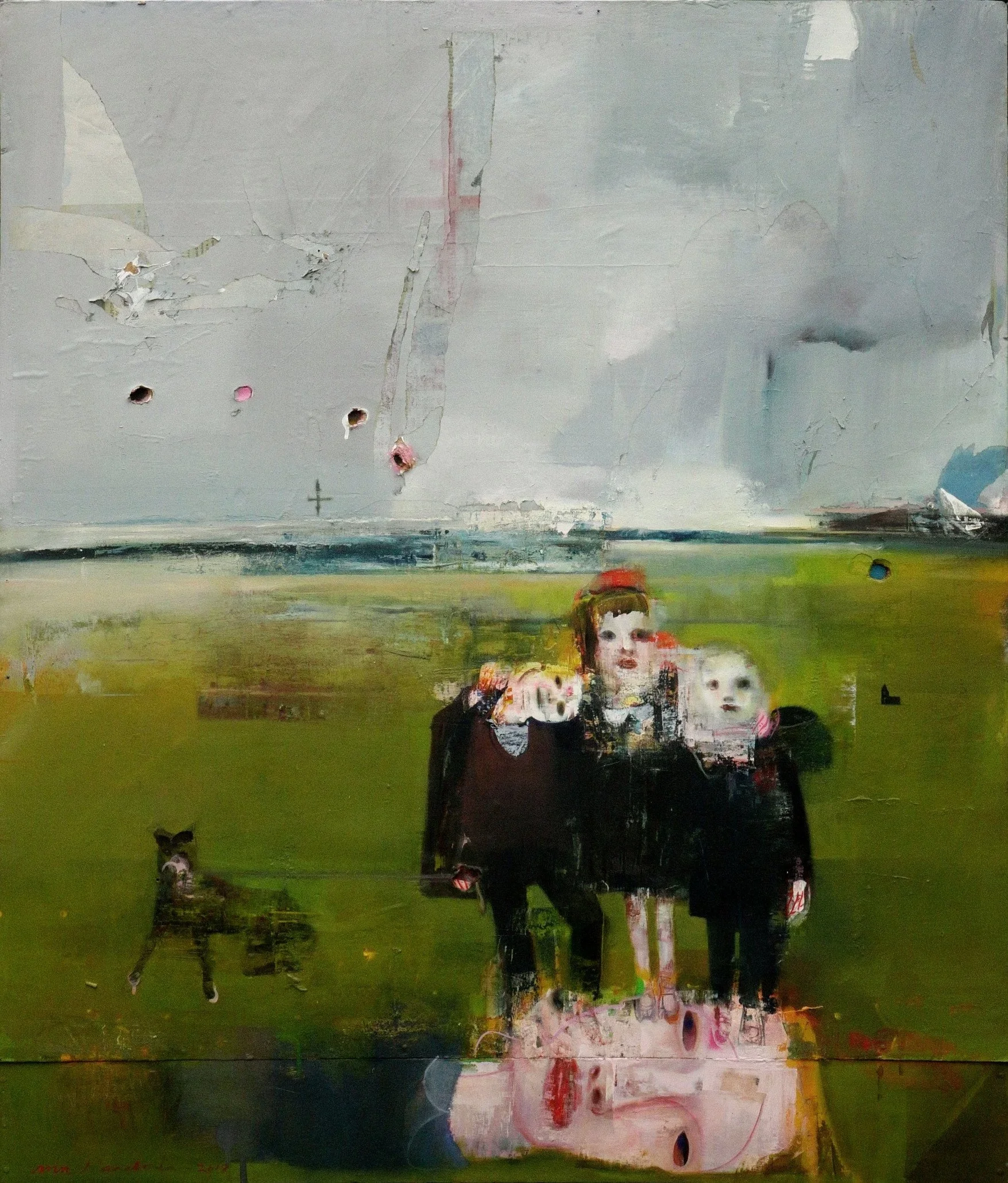 Family Portrait

(117cm x 99.5cm) - Oil & Spray Paint on board.No longer available 