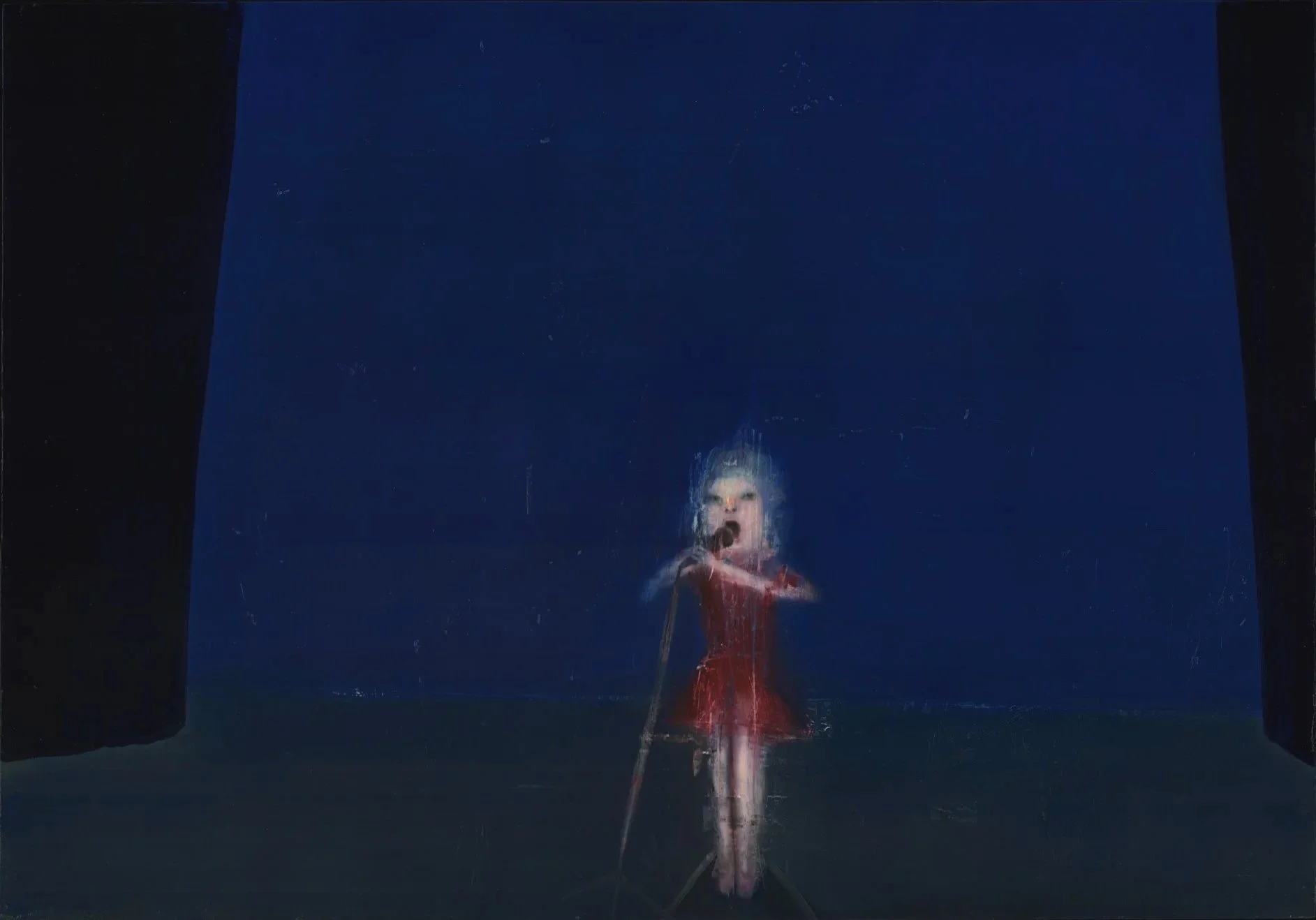 Deep End (69.5cm x 100cm) Oil on board