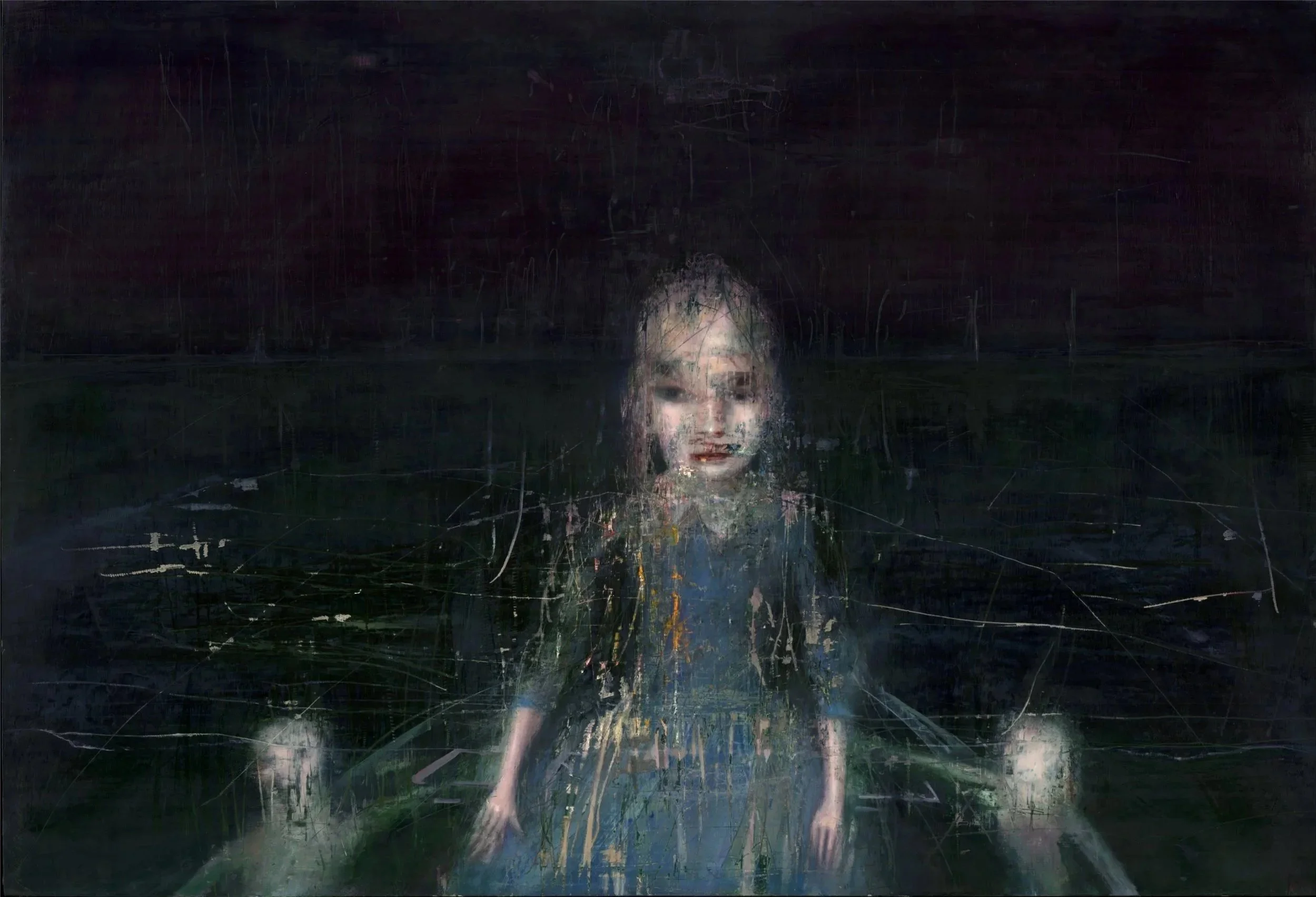 The Crossing (122.5cm x 84.5cm) oil on board