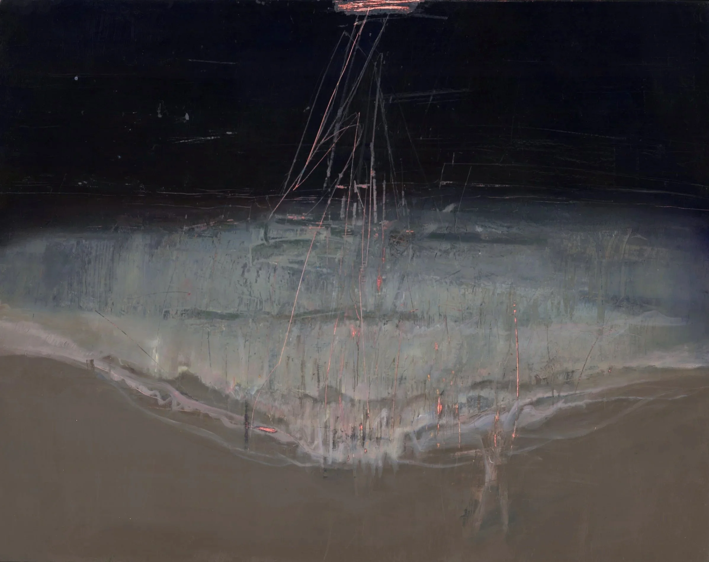 The Charge (87cm x 65cm - Oil on board.