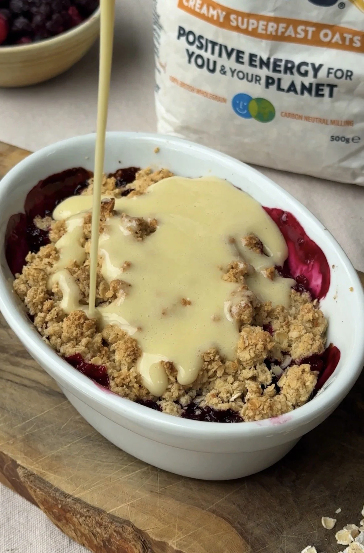 High protein breakfast crumble