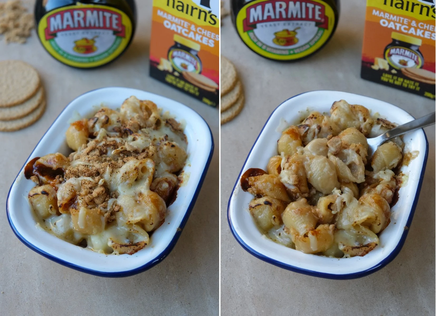 Marmite Mac & Cheese with Nairn’s Oatcake crumbs — Beck Bites Back