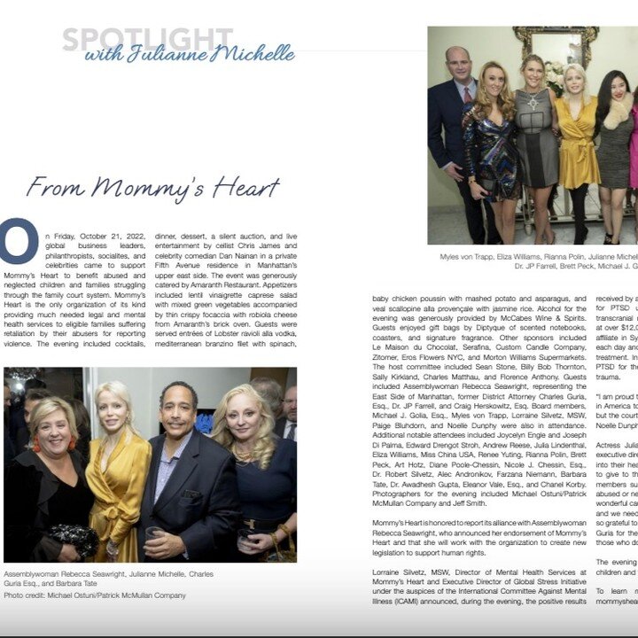 Check out my latest #spotlightwithjuliannemichelle #frommommysheart #mommysheart #rebeccaseawright #chasebacker #metropolitanmagazine #kimberlyguilfoyle #covergirl Metropolitan Magazine Palm Beach Metropolitan Magazine#endchildabuse #familycourt #dom