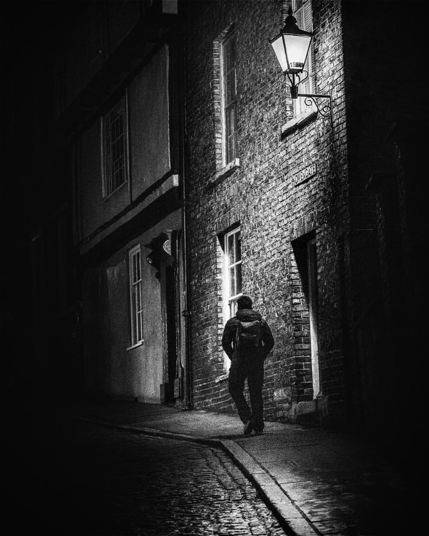 Walking alone at night