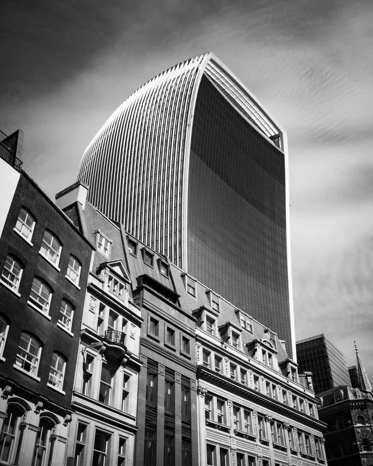 London&rsquo;s SkyGarden from below.