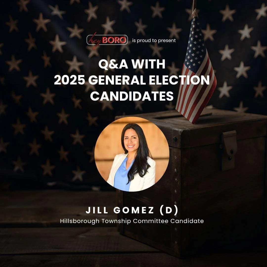 Jill Gomez 2025 Hillsborough Township Committee Democratic Candidate. >>> Link in Bio <<<