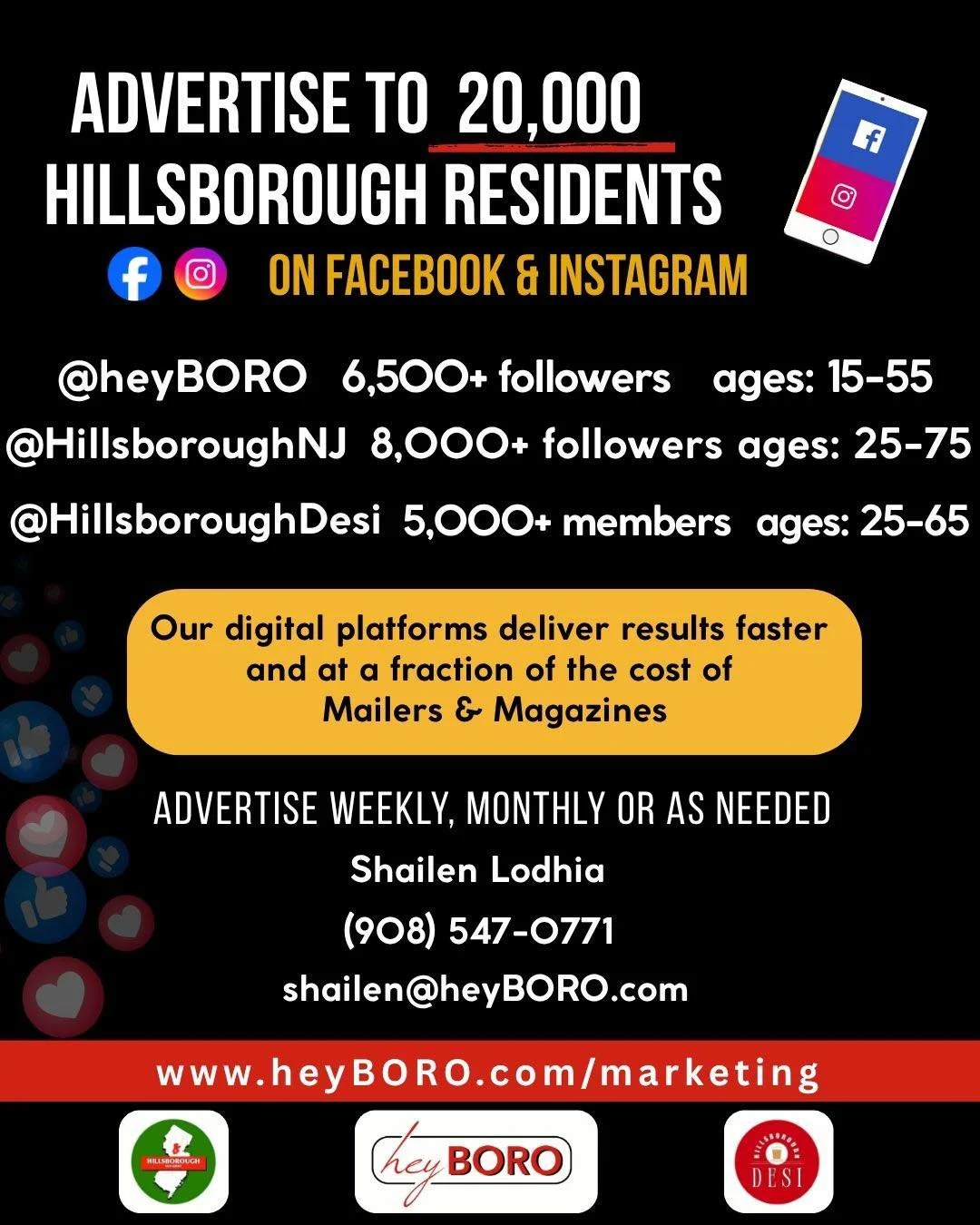 Shailen Lodhia
908-547-0771
Shailen@heyboro.com