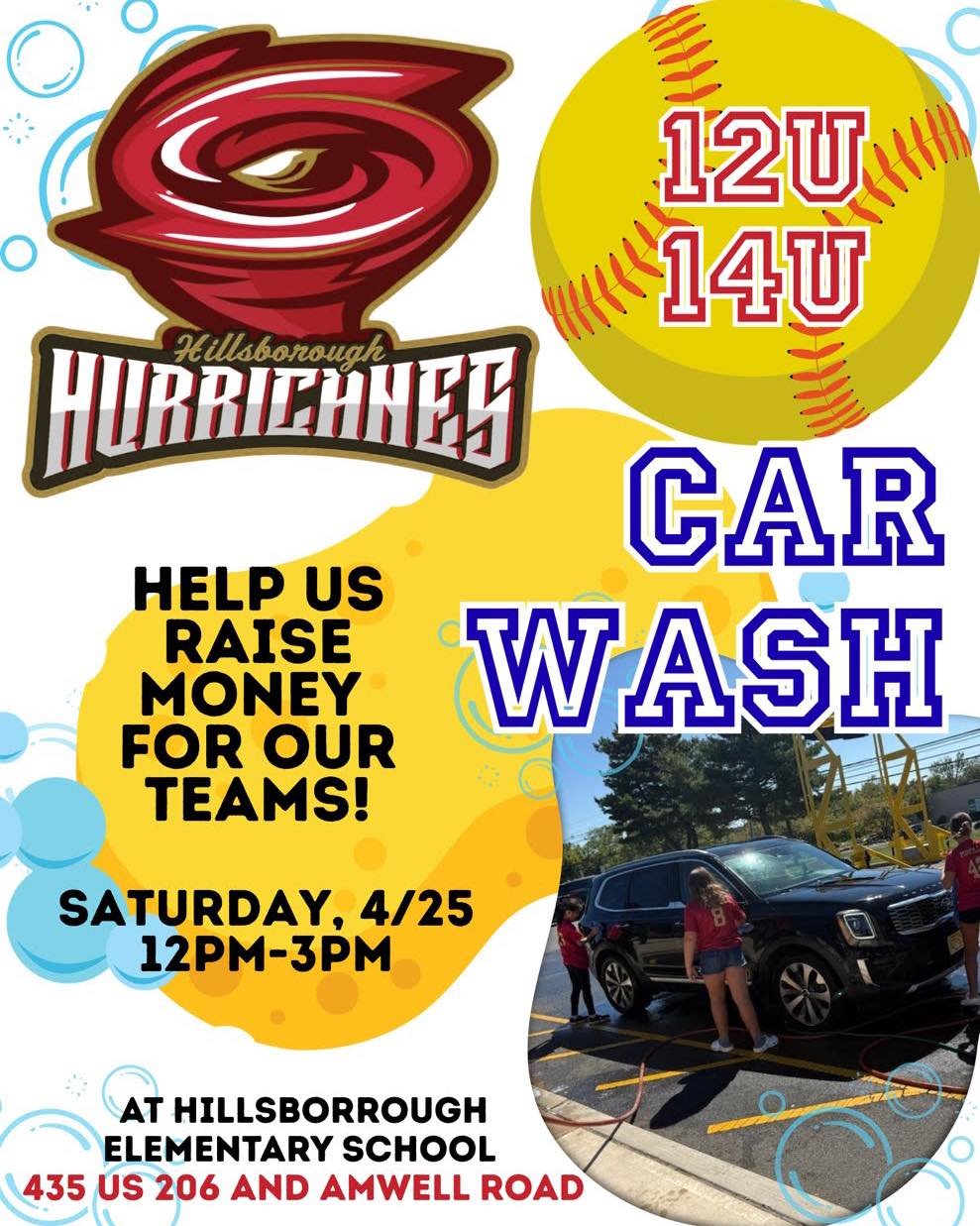 Come out this Saturday, April 25th from 12pm to 3pm to support The Hillsborough Hurricanes!