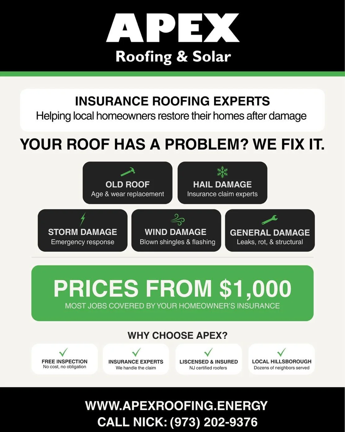 Professional Roofing. Best Prices. Lifetime Service. #Ad