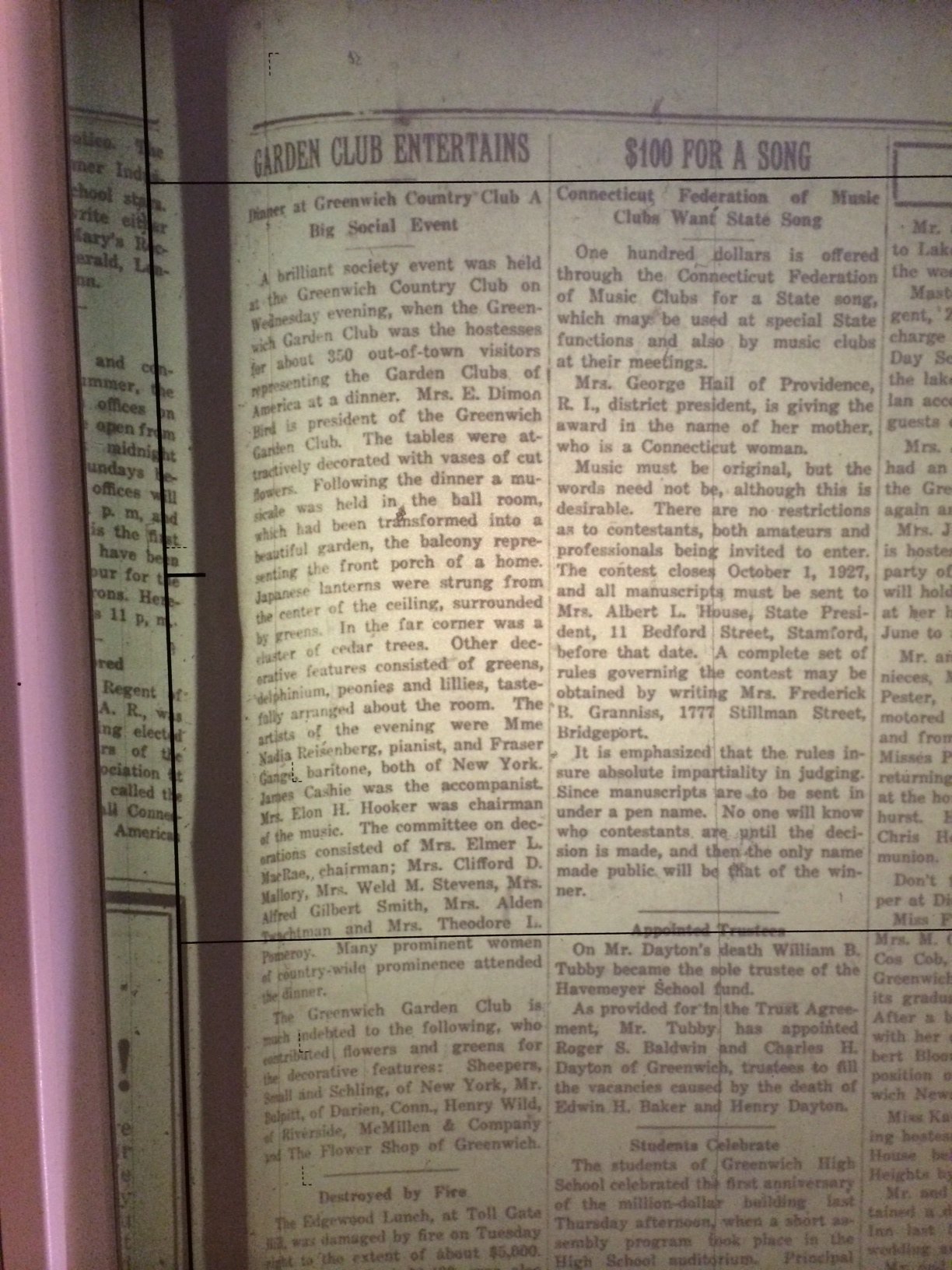 1927 GCA Annual Meeting in Greenwich