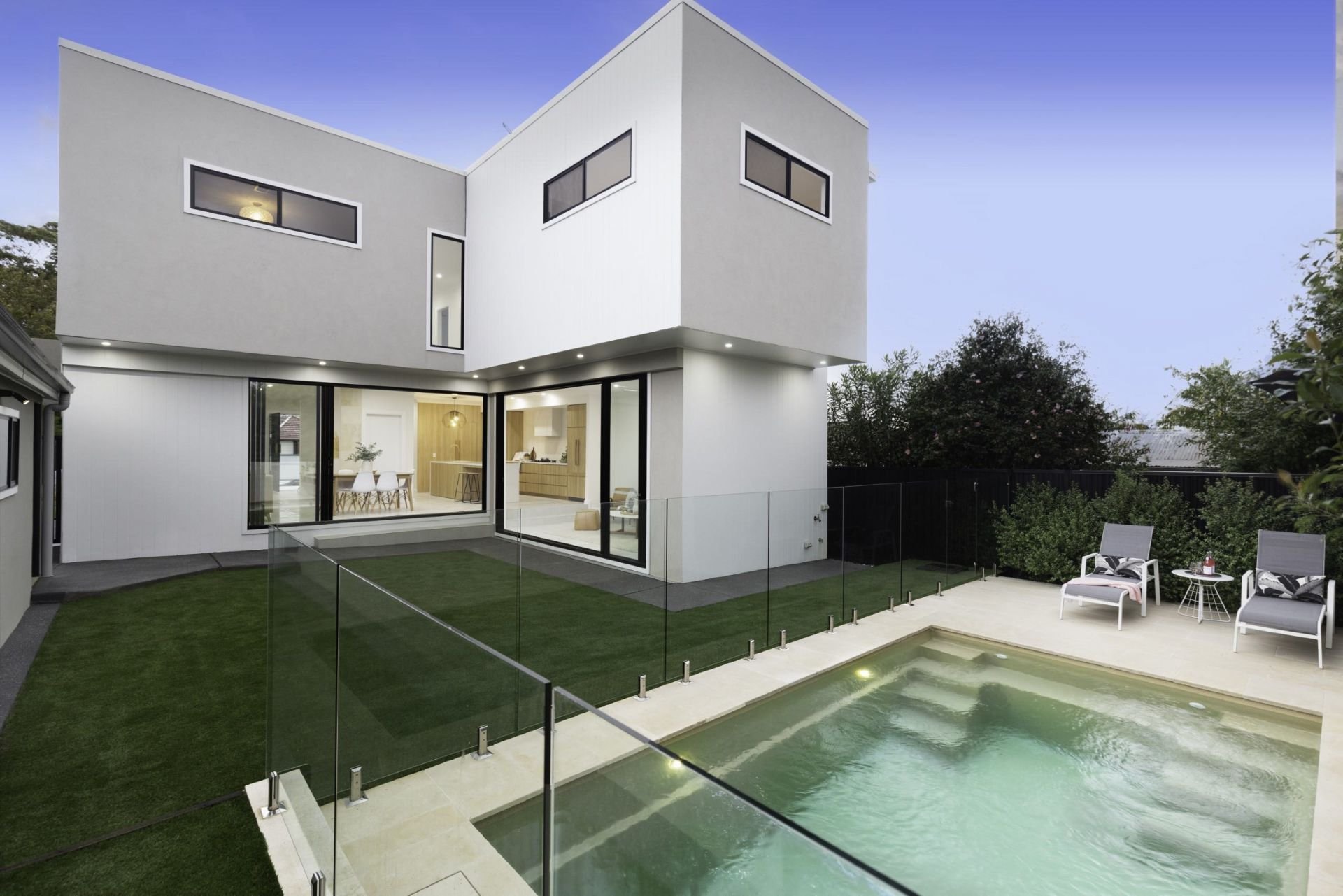 Interior Design - Exterior colour selections house and swimming pool