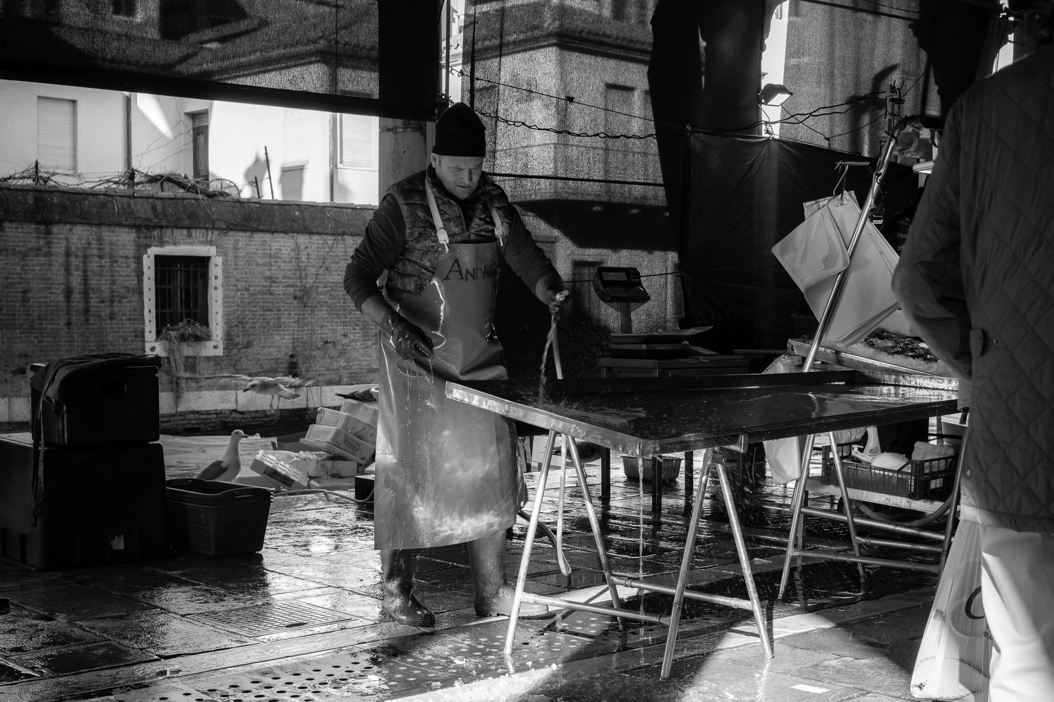 Urban Textures: Inside the Rialto Fish Market at Dawn