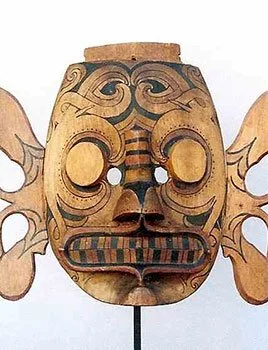 Wood “Hudoq” Mask