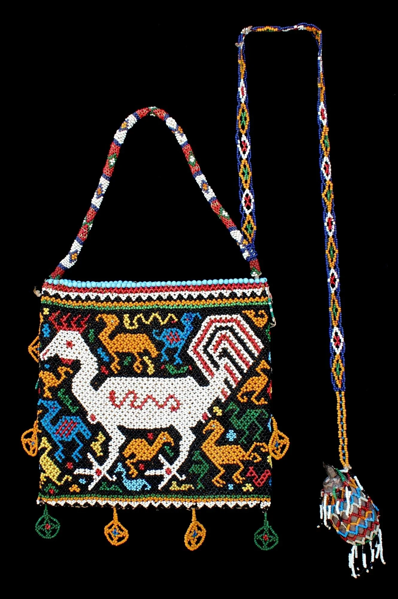 Beaded Betel Nut Bag #1