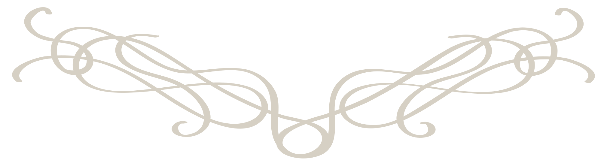 Decorative horizontal divider with a frosted glass effect