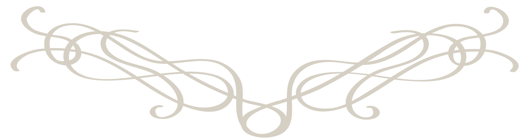 Decorative horizontal divider with a frosted glass effect