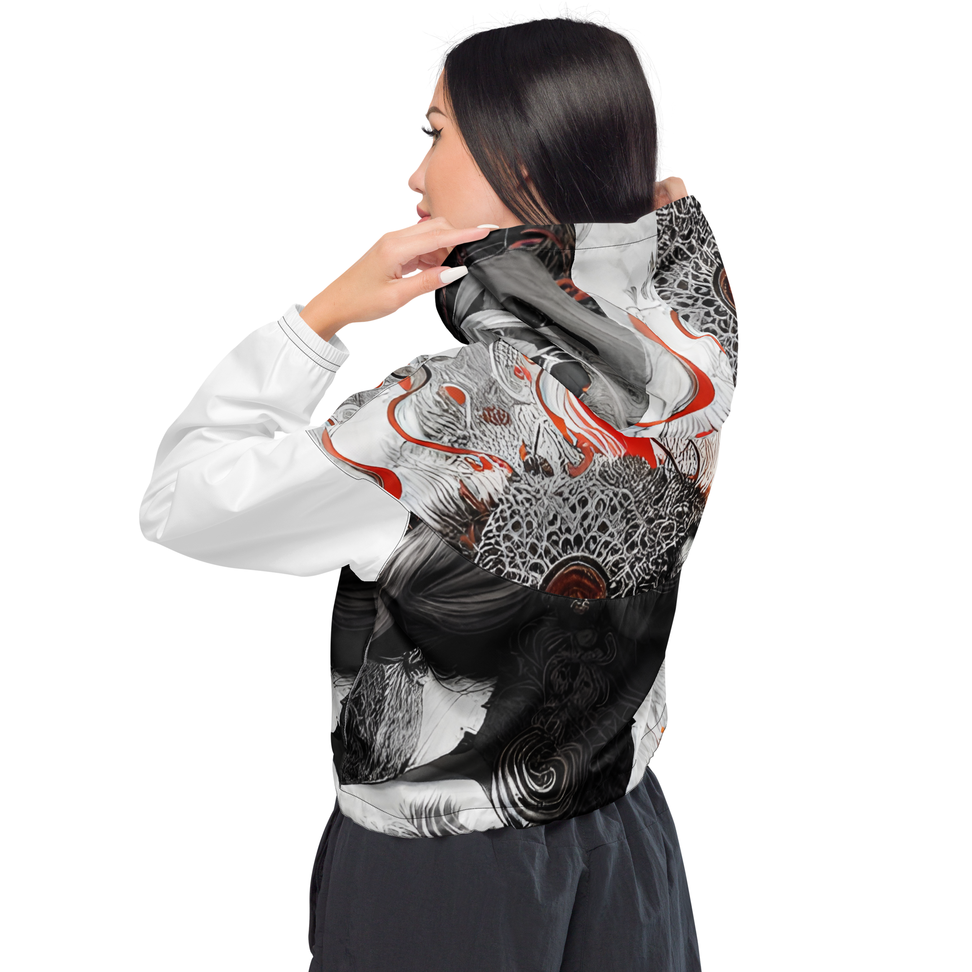 Bhairavi Reflection - Women’s cropped windbreaker