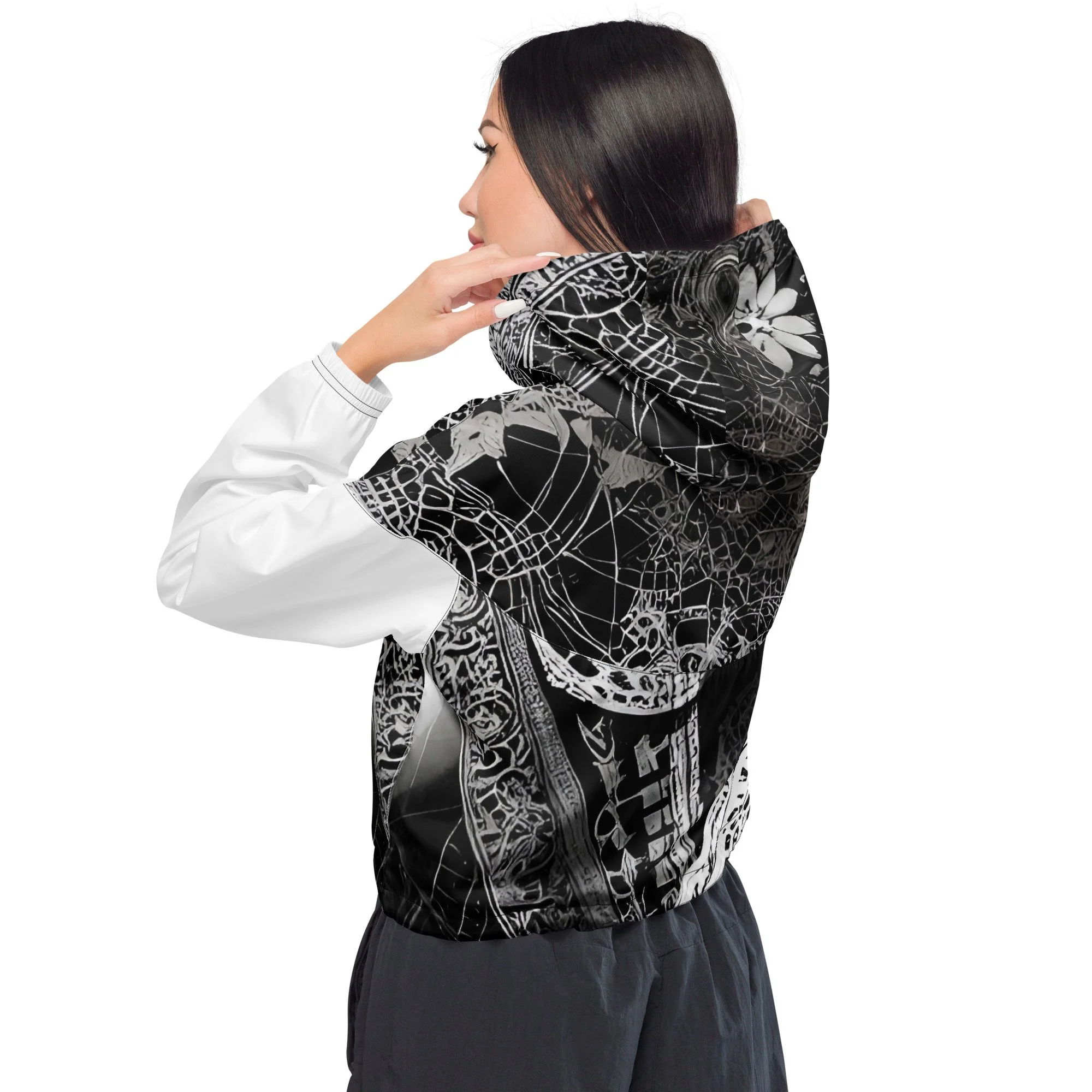 Darbari Reflection - Women’s cropped windbreaker