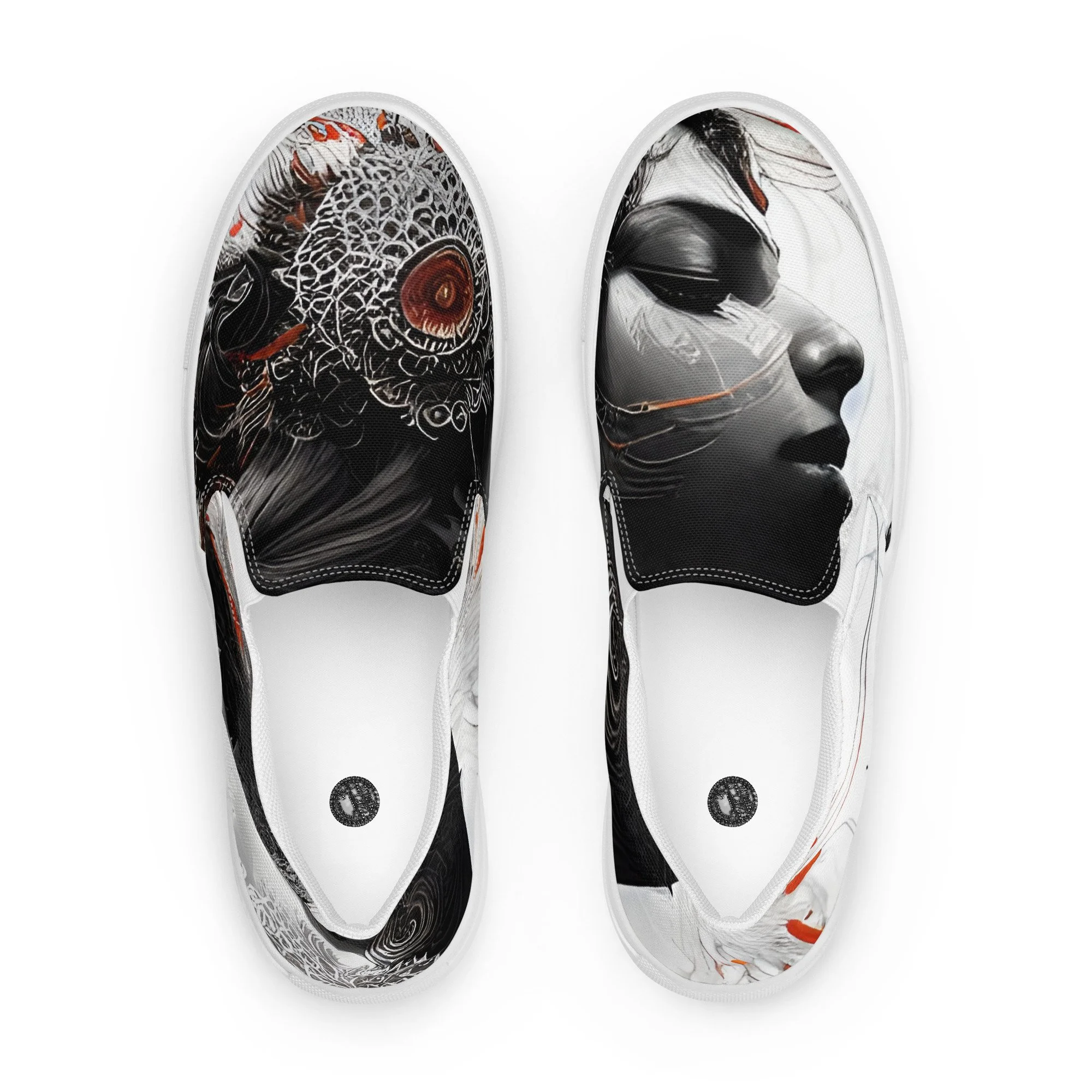 Bhairavi Reflection - Men’s slip-on canvas shoes