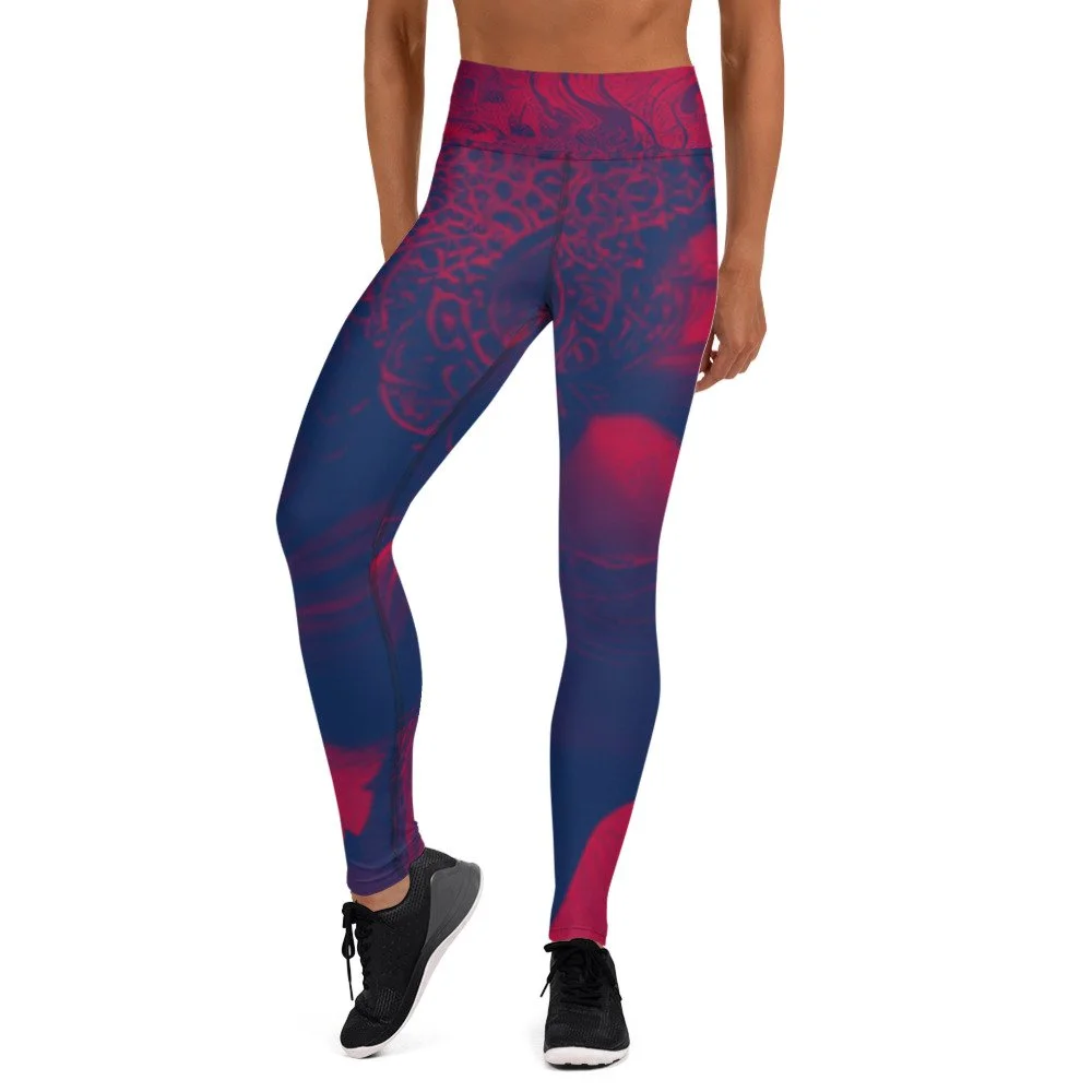 Bhairavi Red - Yoga Leggings