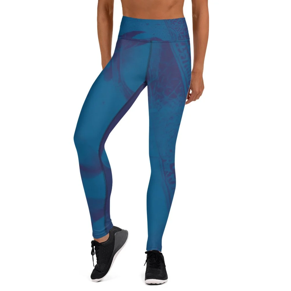 Darbari Blue - Yoga Leggings