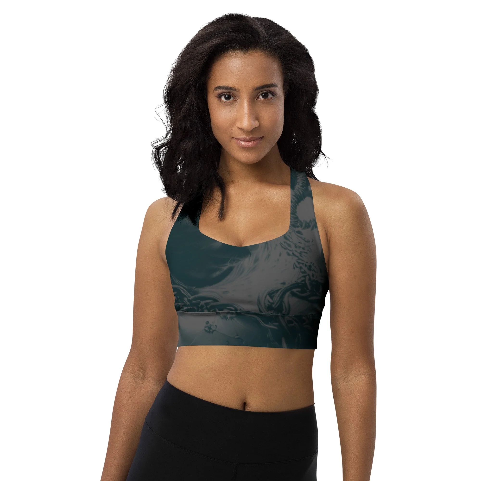 Malkauns Black - Longline sports bra