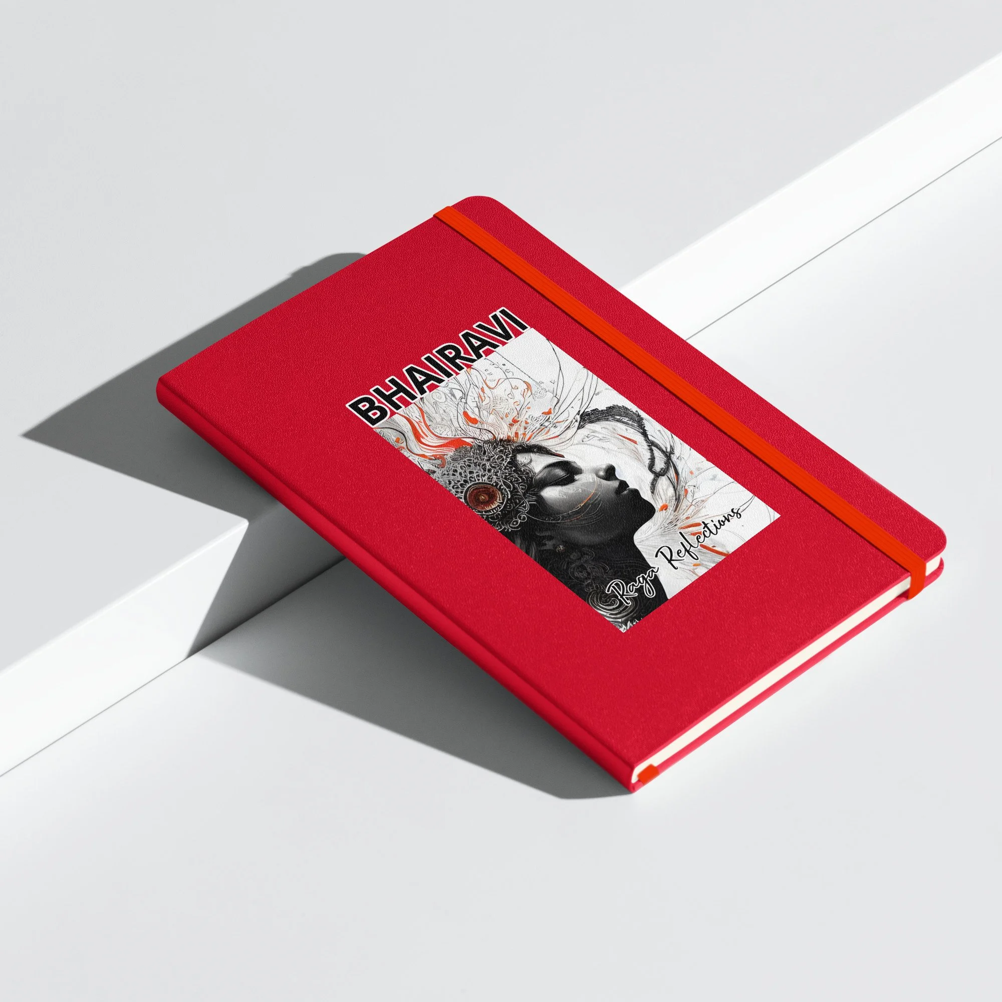 Bhairavi Reflection - Hardcover bound notebook