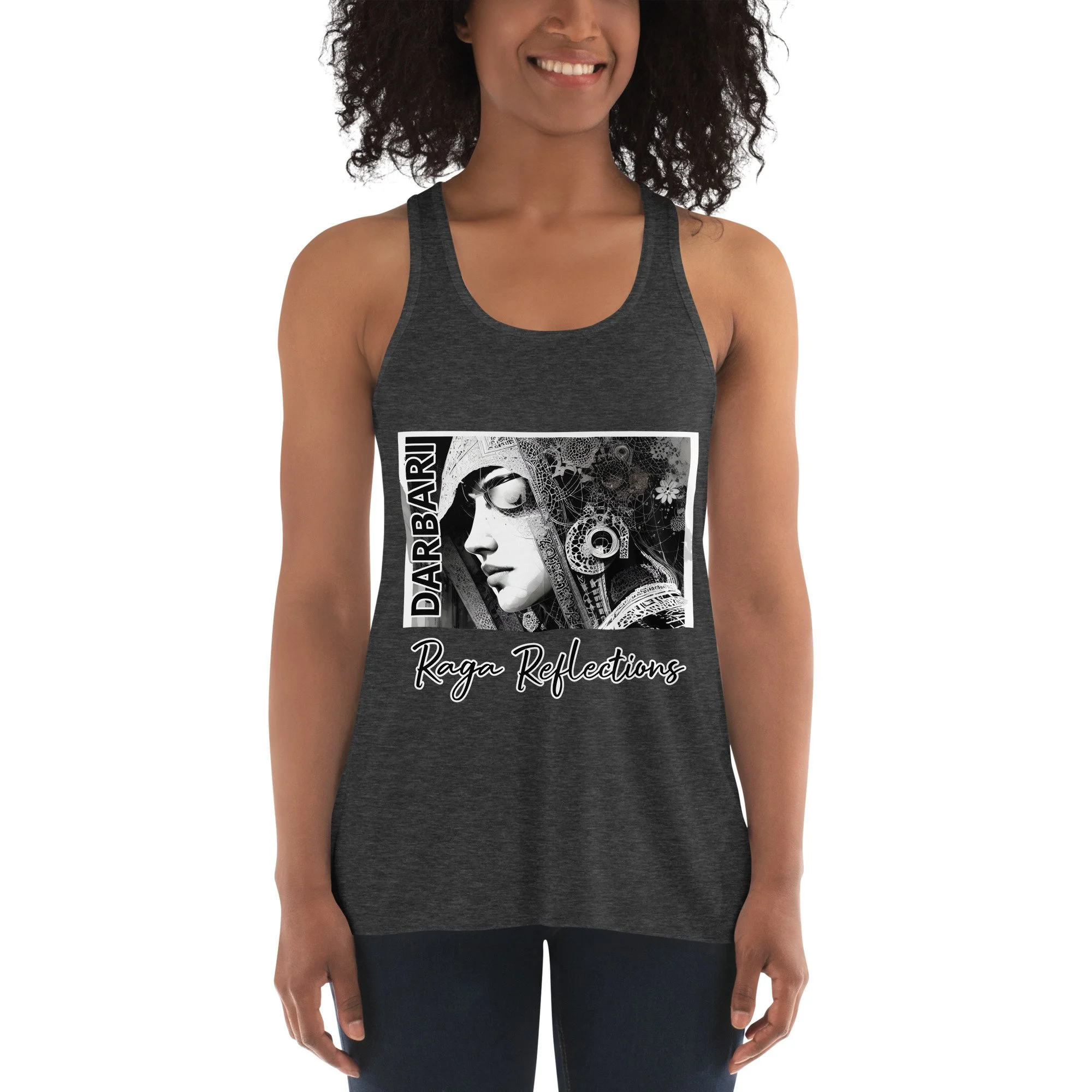 Darbari Reflection - Women's Flowy Racerback Tank