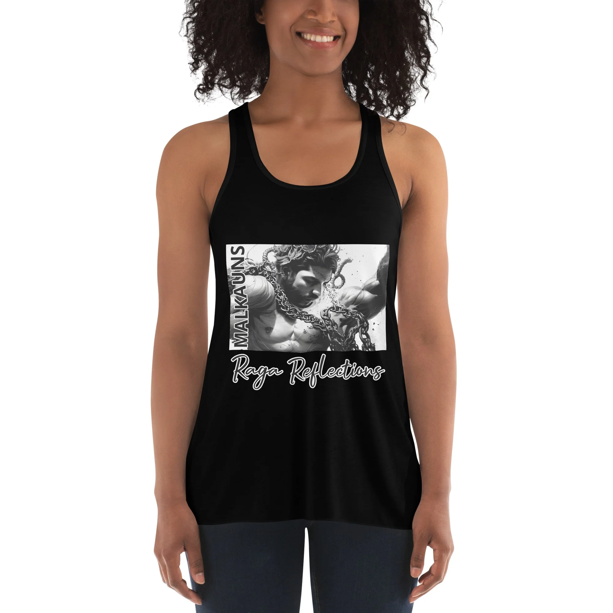 Malkauns Reflection - Women's Flowy Racerback Tank