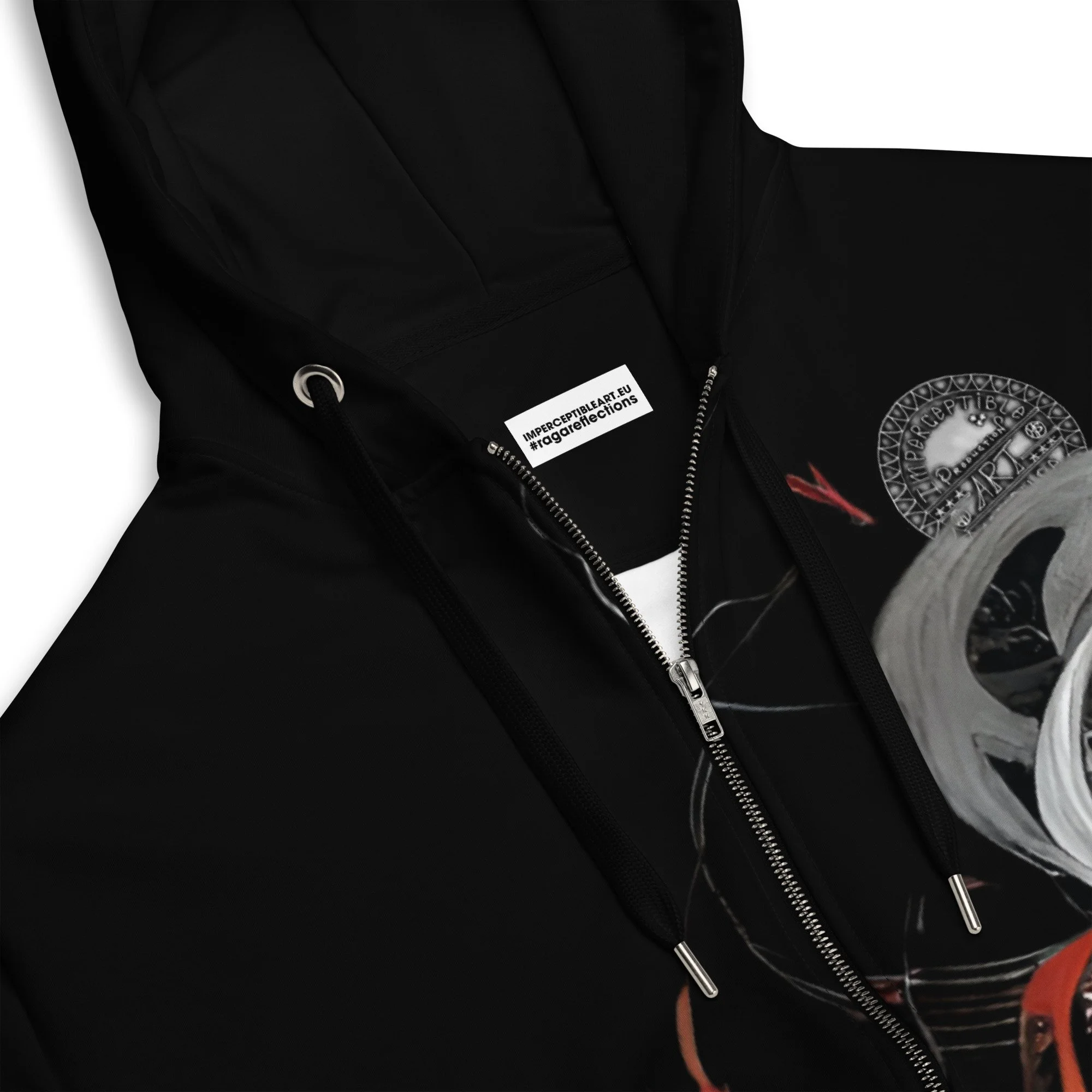Bhairavi Black Cut - Unisex zip hoodie