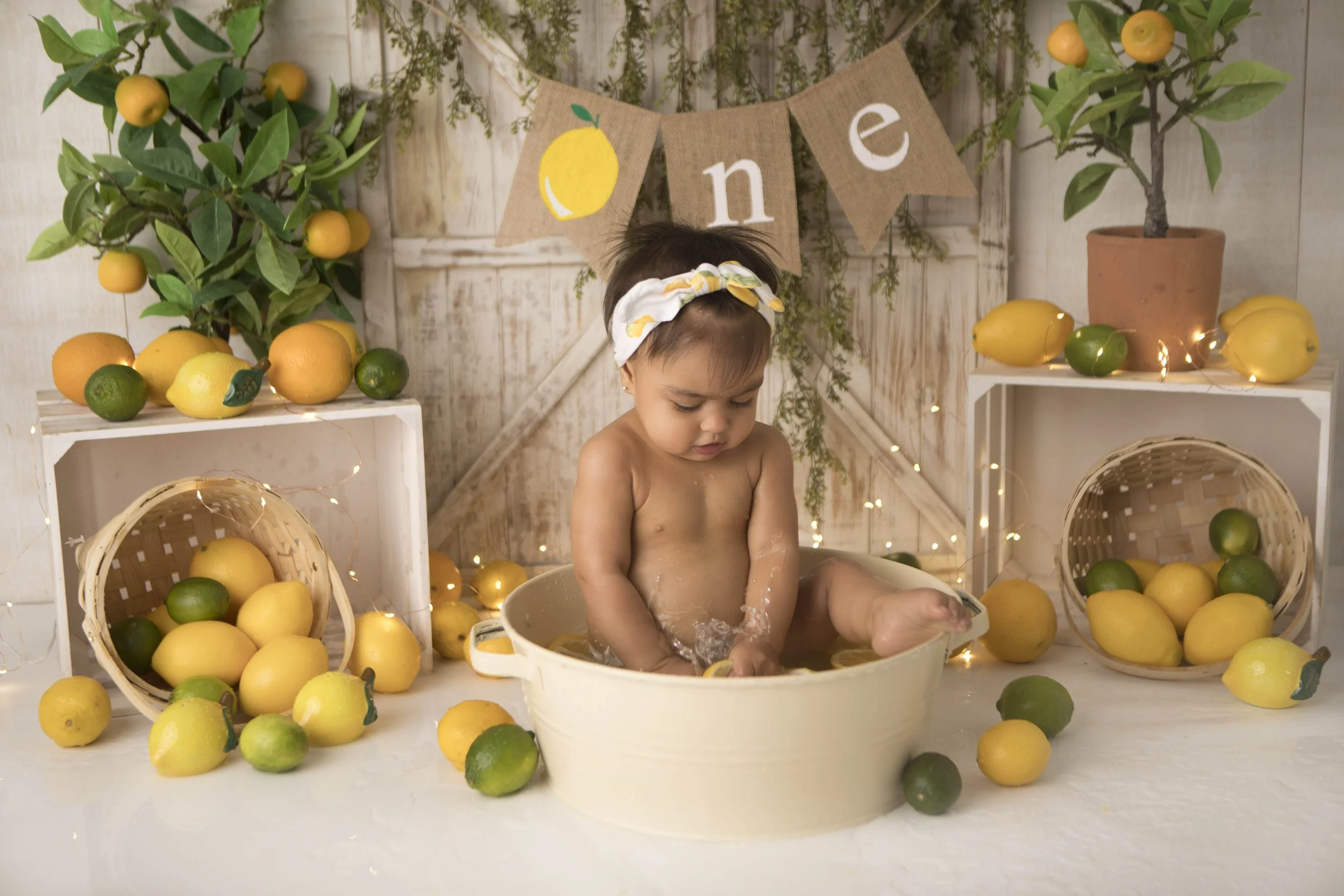 Celebrate your little one’s first birthday with a one year photoshoot in Heart to Heart Photography's Niagara Studio. Choose from a wide variety of themes, backdrops, and outfits, plus enjoy a fun Smash & Splash and optional family photos.