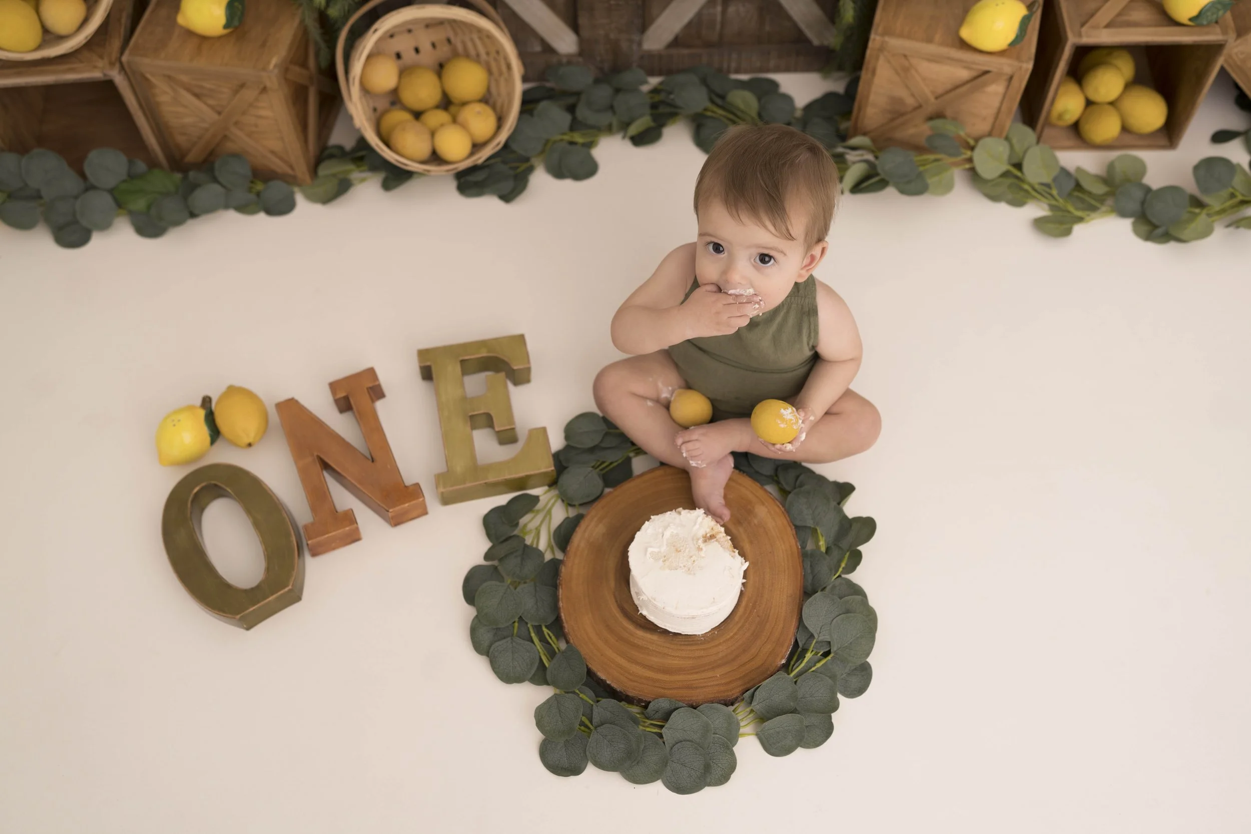 Celebrate your little one’s first birthday with a one year photoshoot in Heart to Heart Photography's Niagara Studio. Choose from a wide variety of themes, backdrops, and outfits, plus enjoy a fun Smash & Splash and optional family photos.