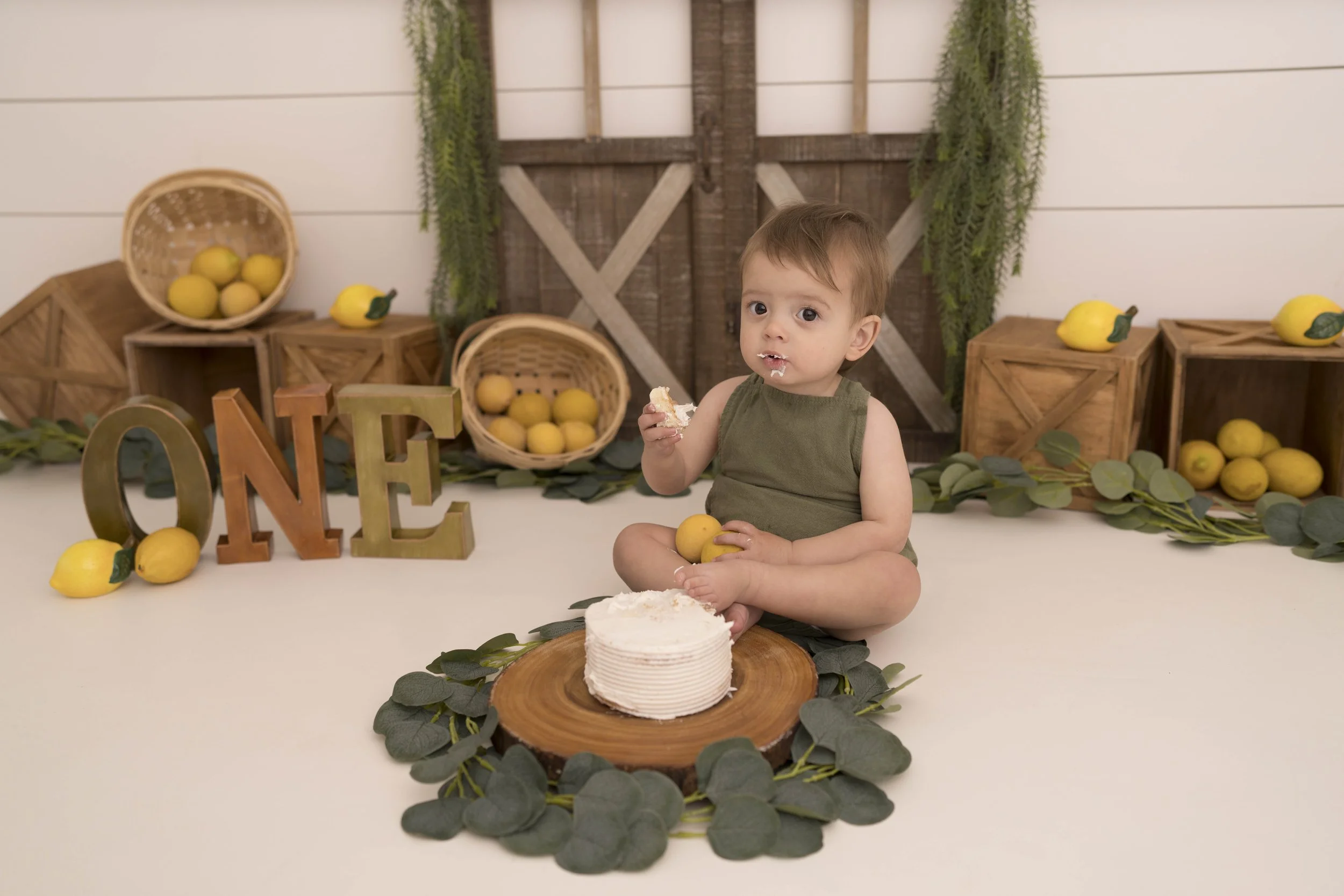 Celebrate your little one’s first birthday with a one year photoshoot in Heart to Heart Photography's Niagara Studio. Choose from a wide variety of themes, backdrops, and outfits, plus enjoy a fun Smash & Splash and optional family photos.