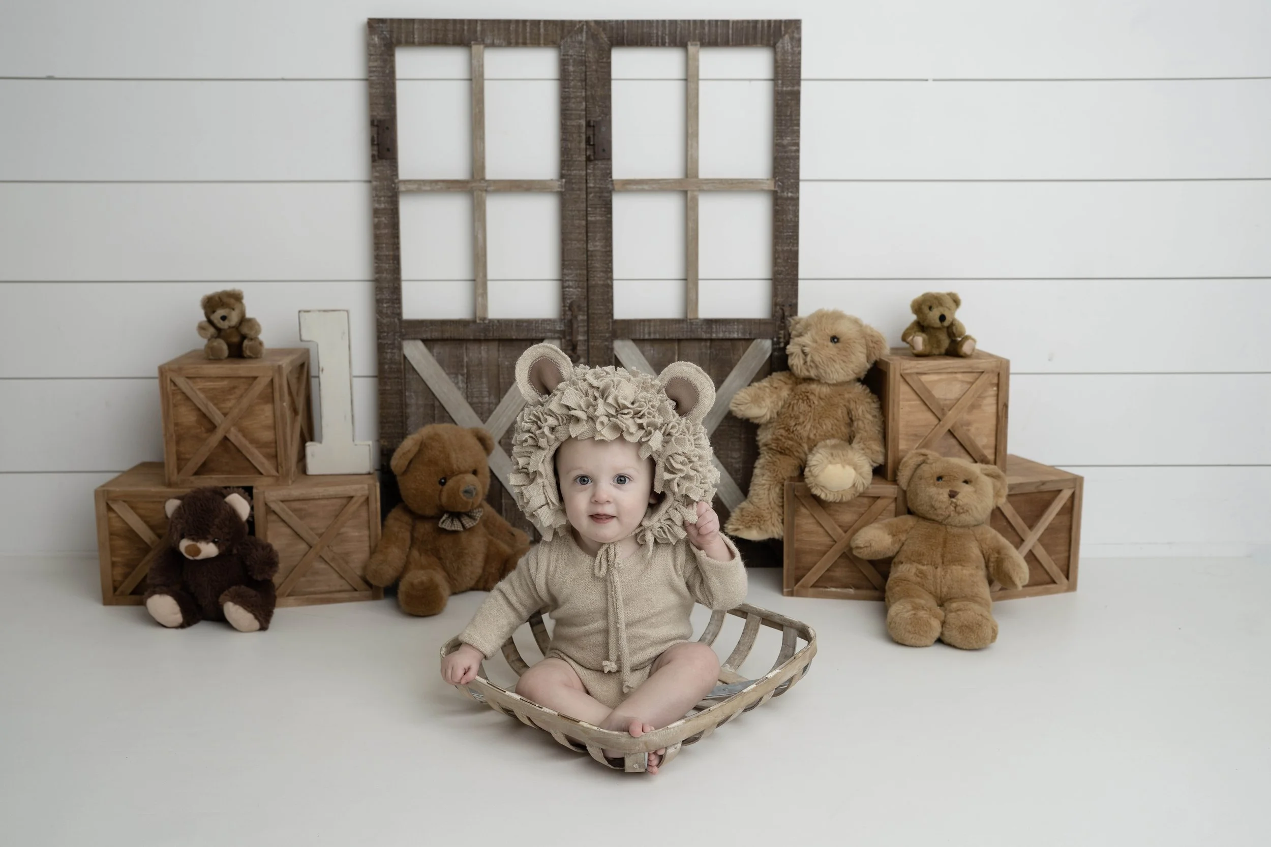 Celebrate your little one’s first birthday with a one year photoshoot in Heart to Heart Photography's Niagara Studio. Choose from a wide variety of themes, backdrops, and outfits, plus enjoy a fun Smash & Splash and optional family photos.