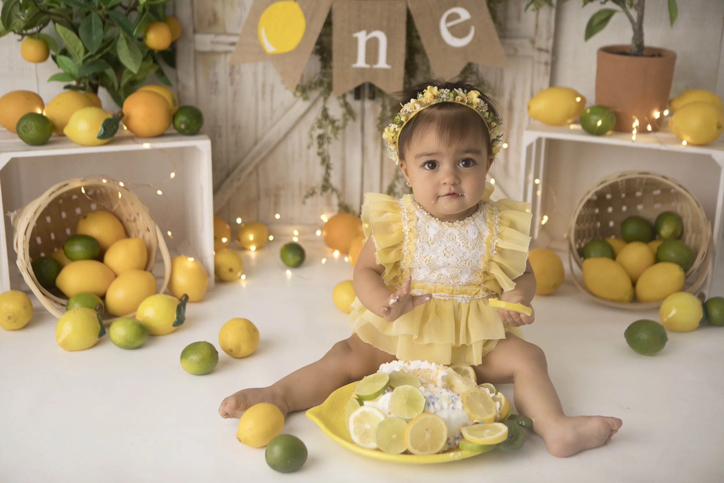 Celebrate your little one’s first birthday with a one year photoshoot in Heart to Heart Photography's Niagara Studio. Choose from a wide variety of themes, backdrops, and outfits, plus enjoy a fun Smash & Splash and optional family photos.