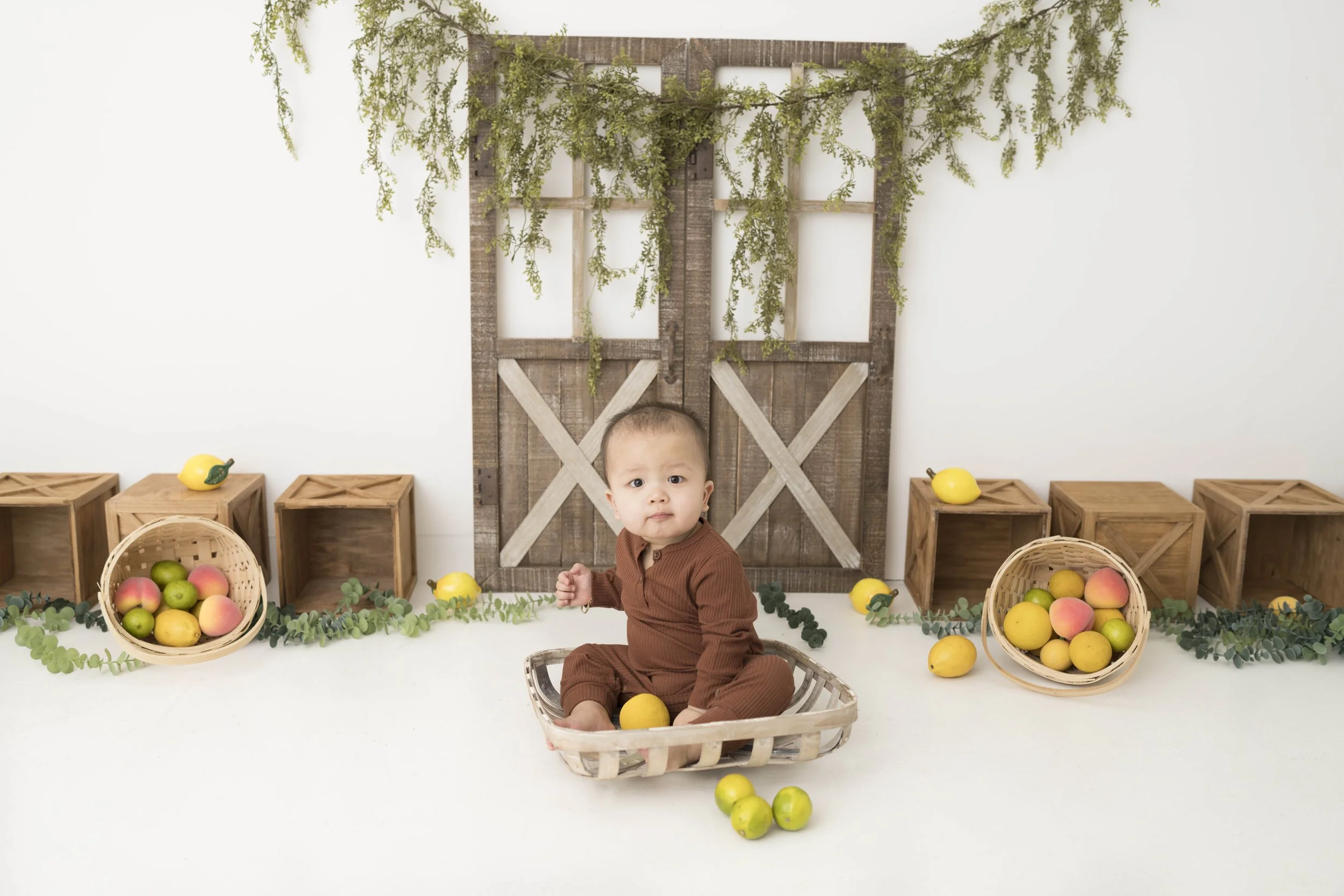 Celebrate your little one’s first birthday with a one year photoshoot in Heart to Heart Photography's Niagara Studio. Choose from a wide variety of themes, backdrops, and outfits, plus enjoy a fun Smash & Splash and optional family photos.